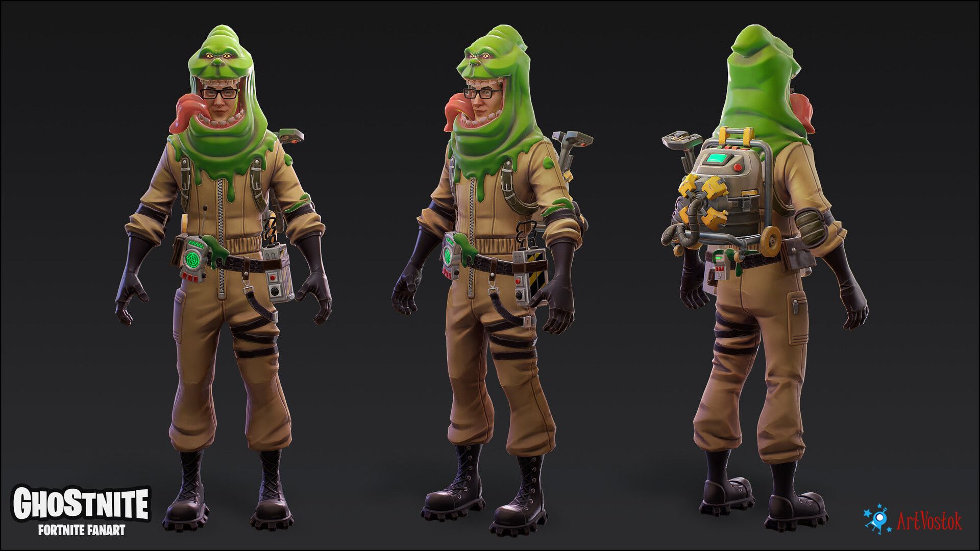 GhostNite, ArtVostok studio. Ghostbusters movie, Fortnite, Ghostbusters
