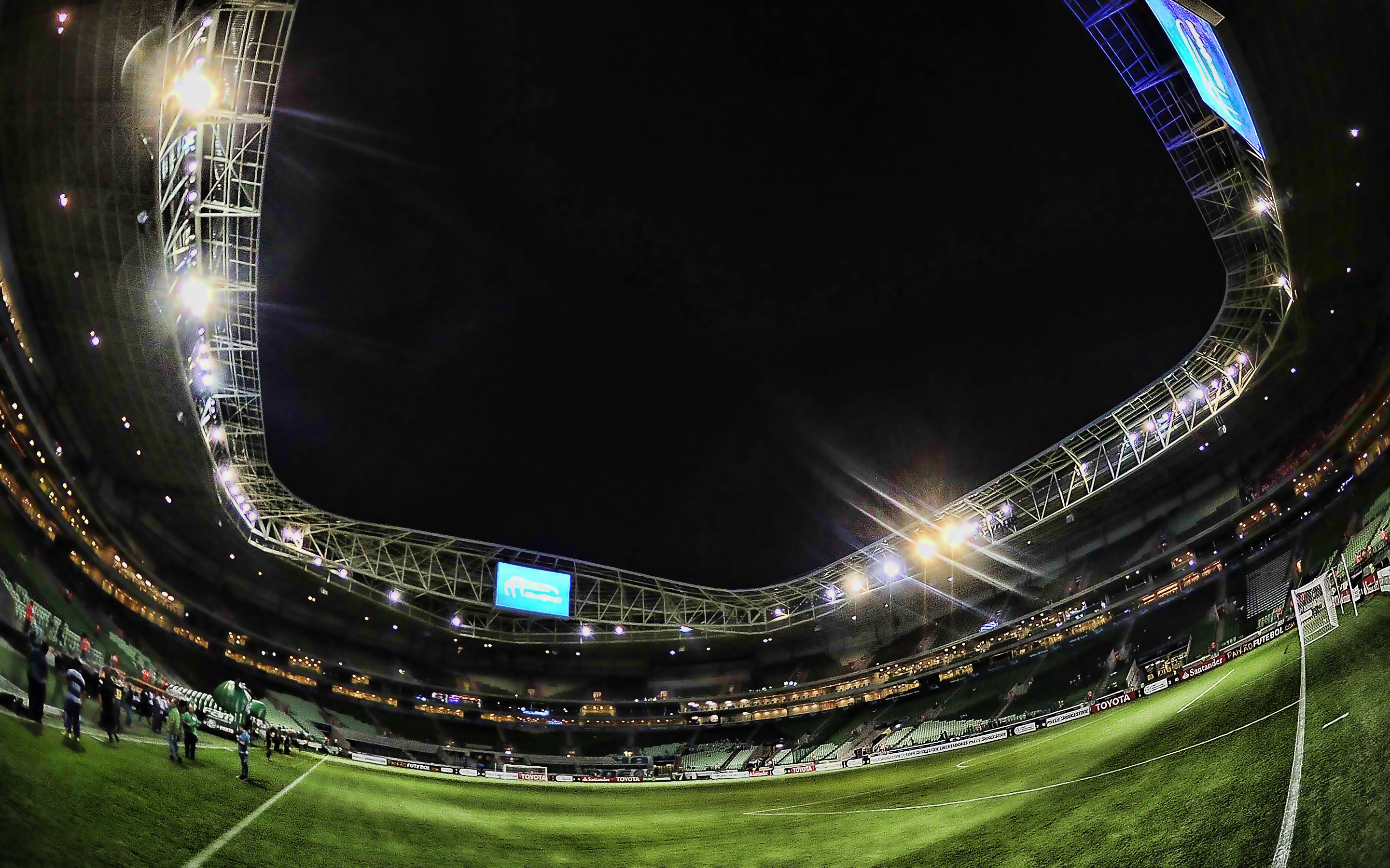 Download wallpaper Allianz Parque, night, Palmeiras Stadium, match, Sao Paulo, soccer, football stadium, Palmeiras arena, Brazil, SE Palmeiras, brazilian stadiums for desktop with resolution 2880x1800. High Quality HD picture wallpaper
