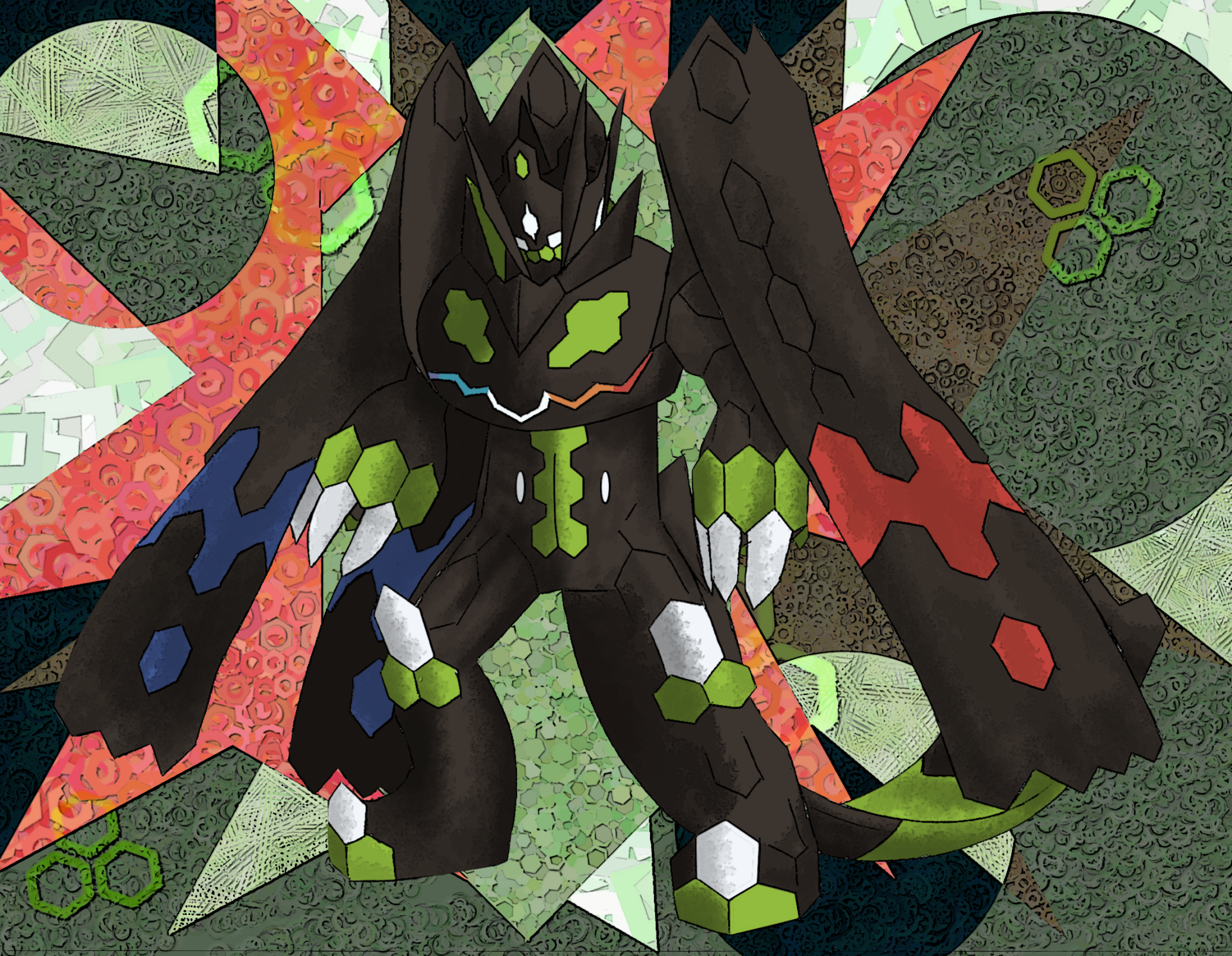 Zygarde Complete Forme HD Wallpaper and Background Image