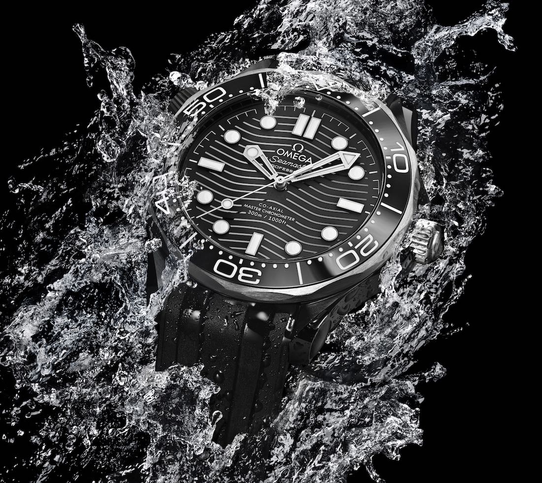 Omega Seamaster Diver 300M Watch In Black Ceramic And Titanium