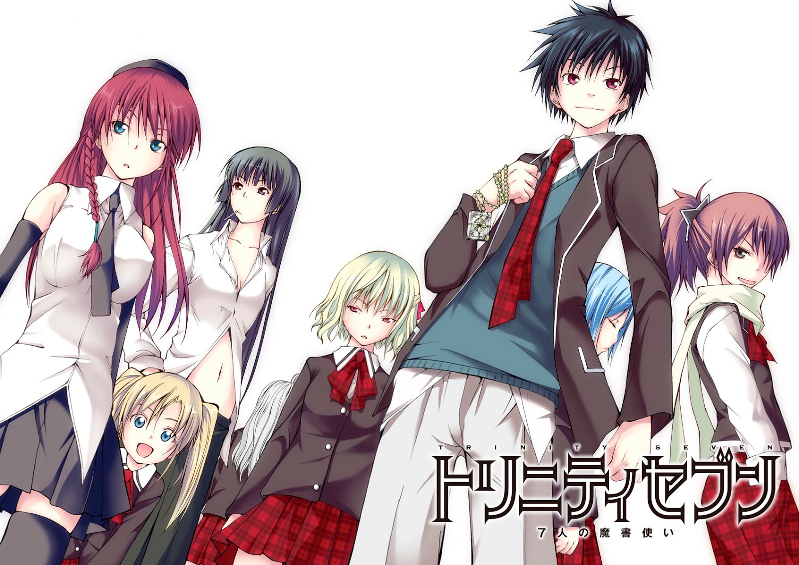 trinity seven asami lilith kazama levi kasuga arata yamana mira sherlock selina kannazuki arin wallpaper