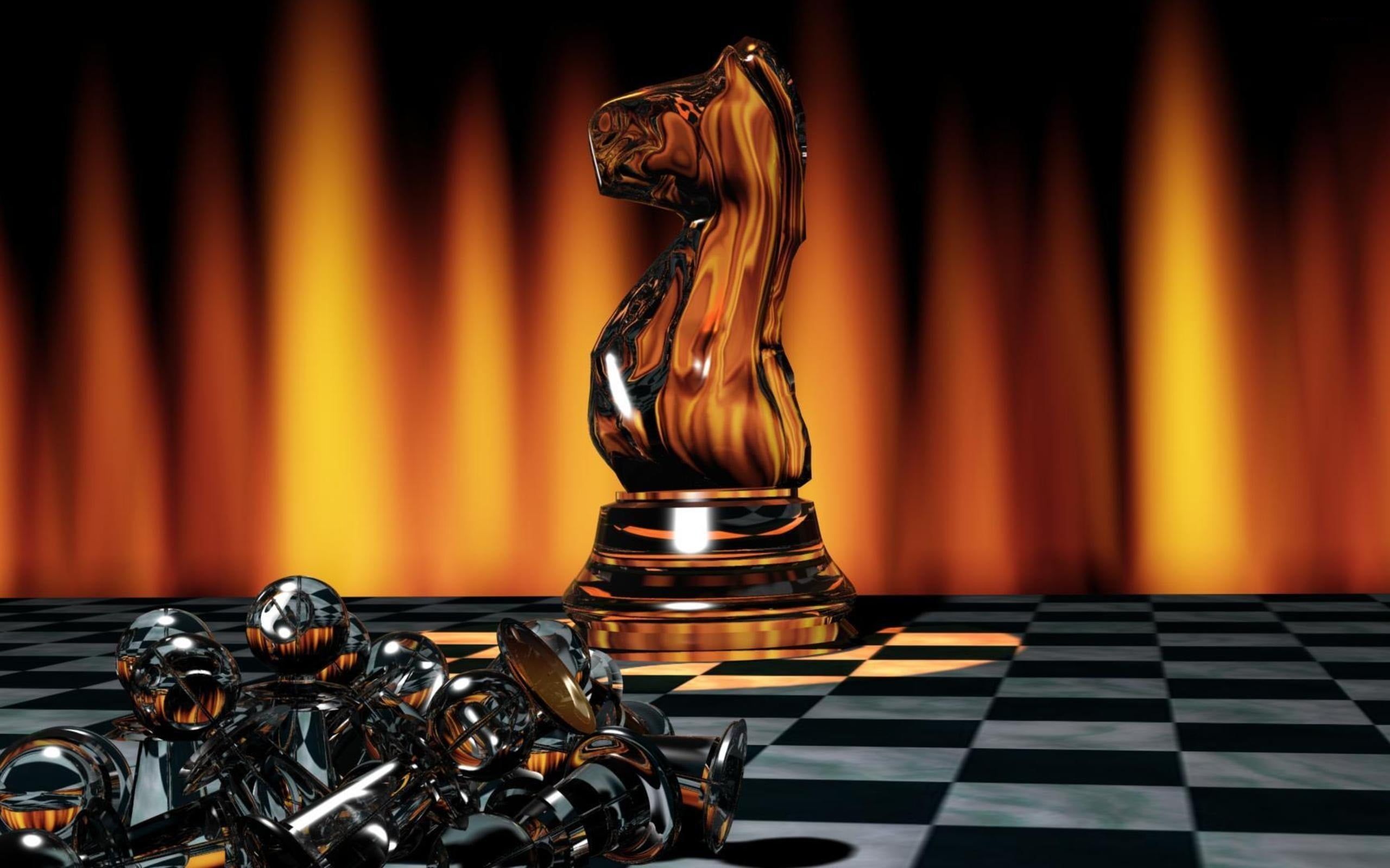 Chess Board Knight HD Wallpapers Stock Illustration - Illustration of  knight, wallpapers: 167125530