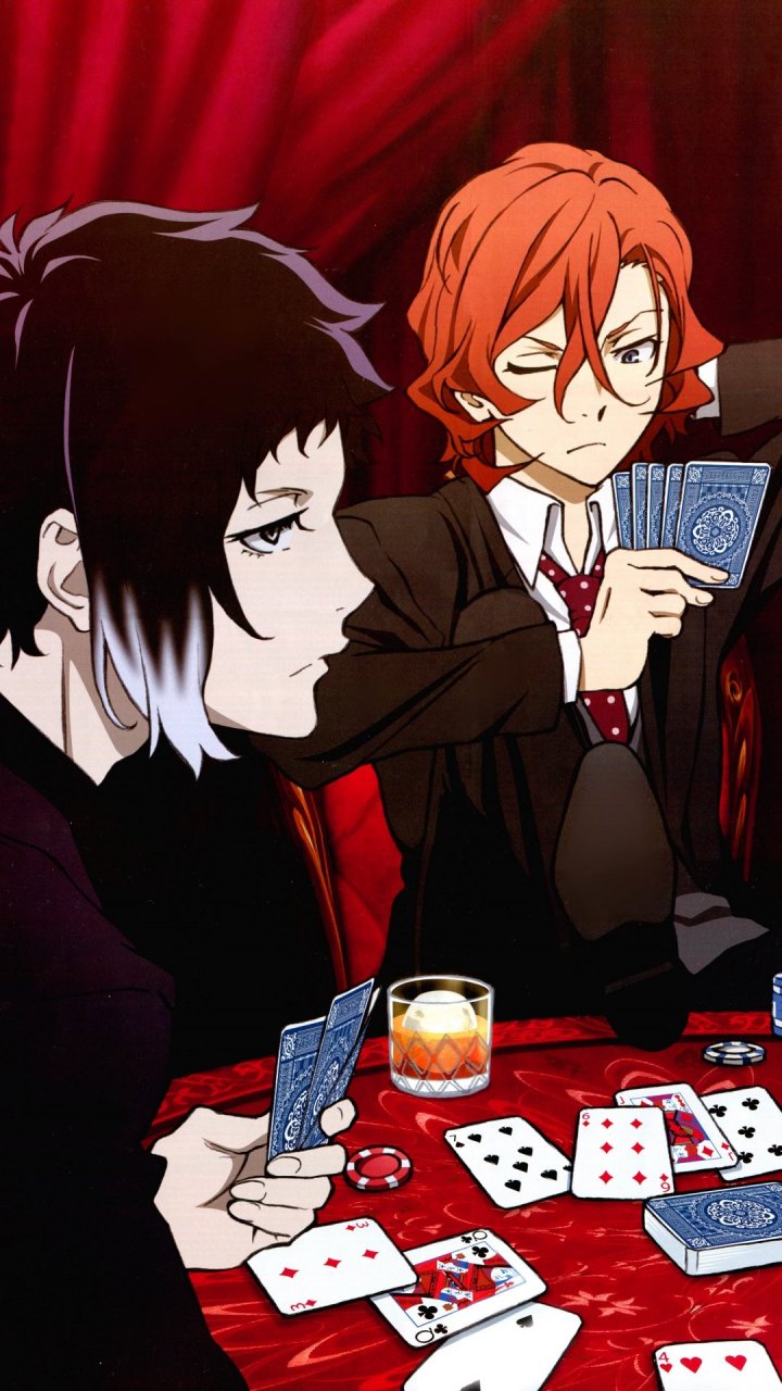Chuya Nakahara and Ryunosuke Akutagawa 720x1280 anime wallpaper