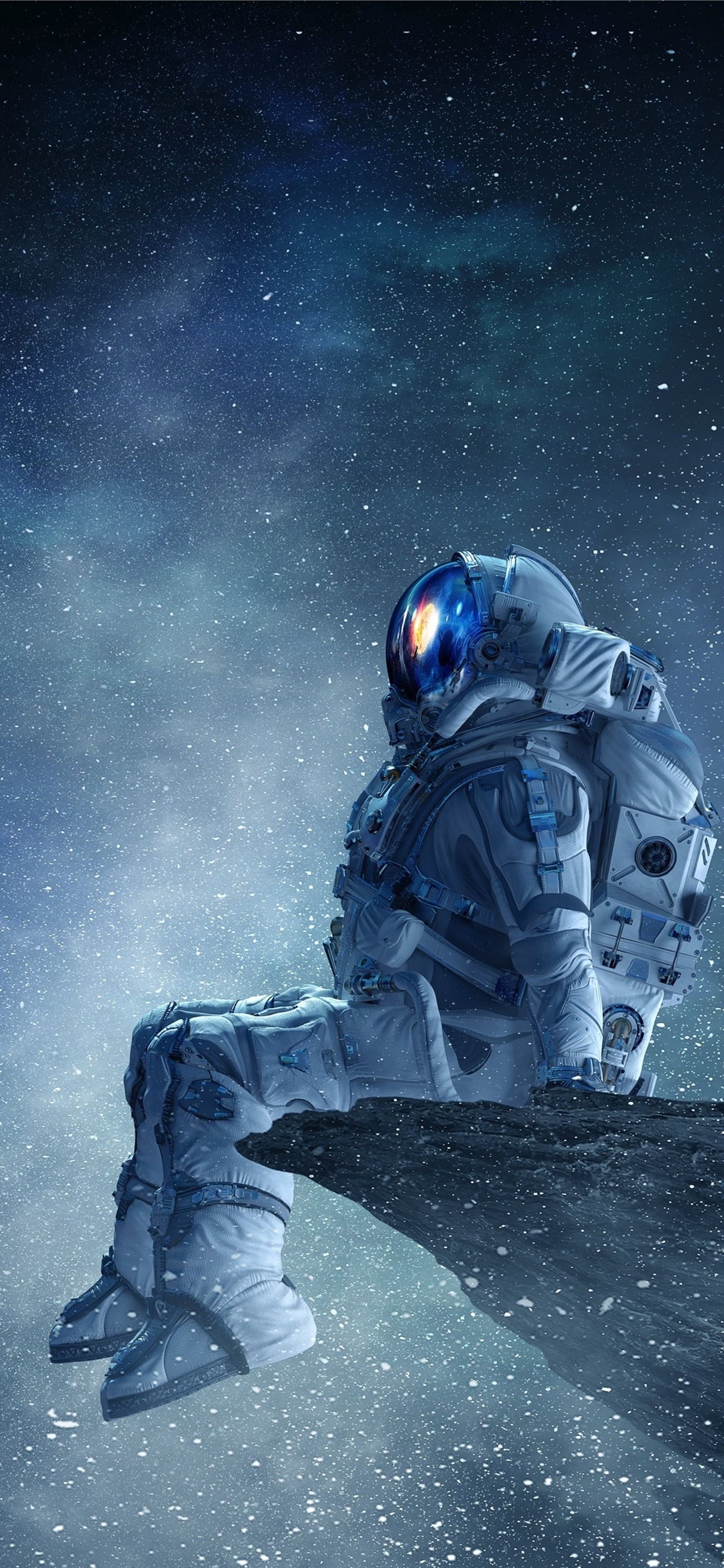 astronaut and space wallpaper