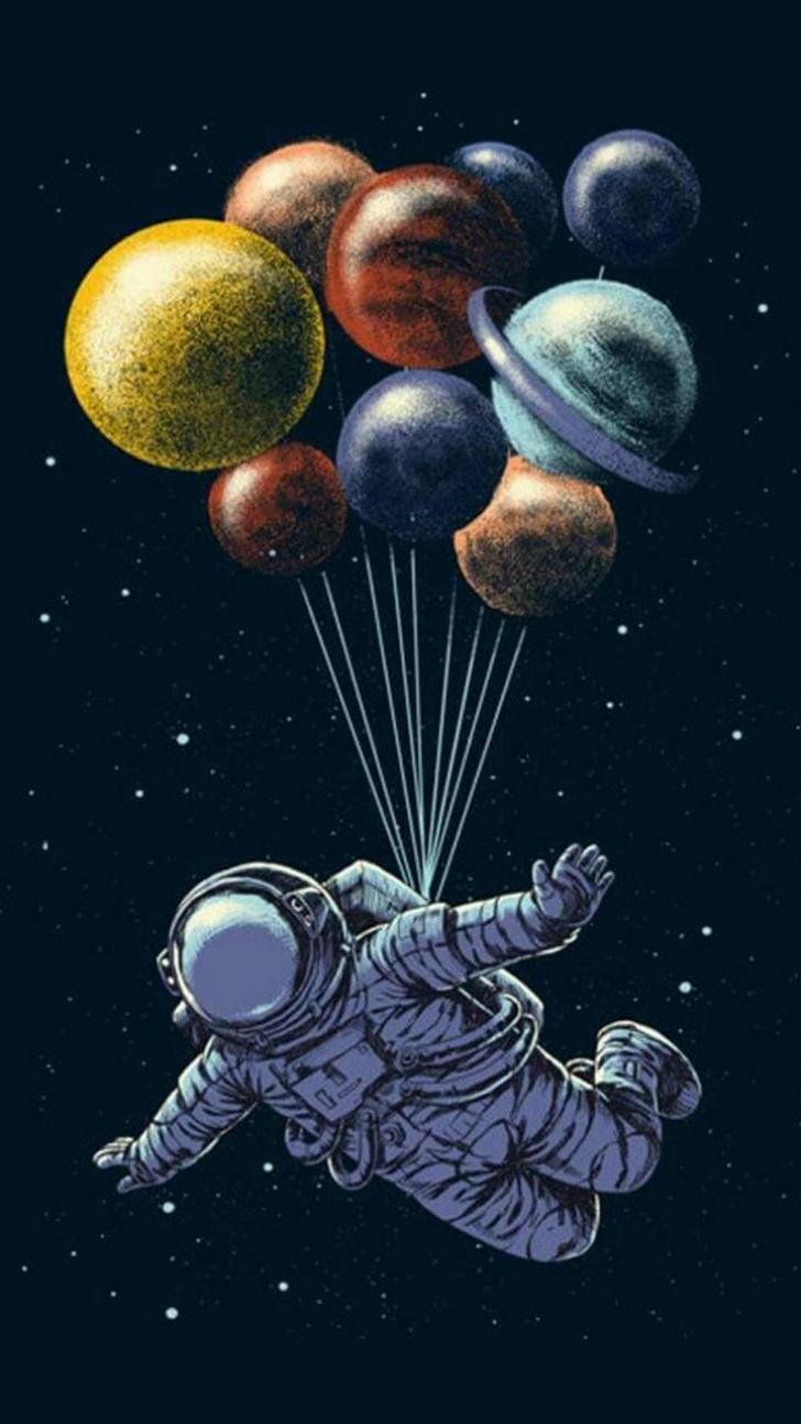 Wallpaper HD: Astronaut, Space, Aesthetic, Wallpaper, Wallpaper