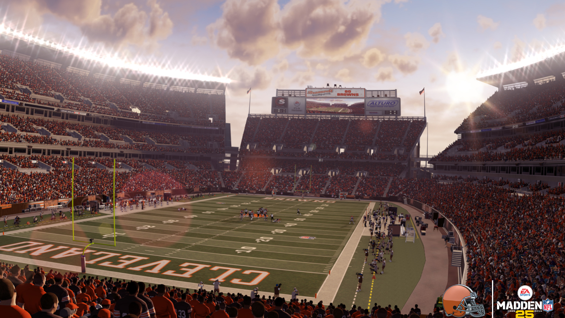 American Football Cleveland Browns Stadium With Full Of People HD Cleveland Browns Wallpaper