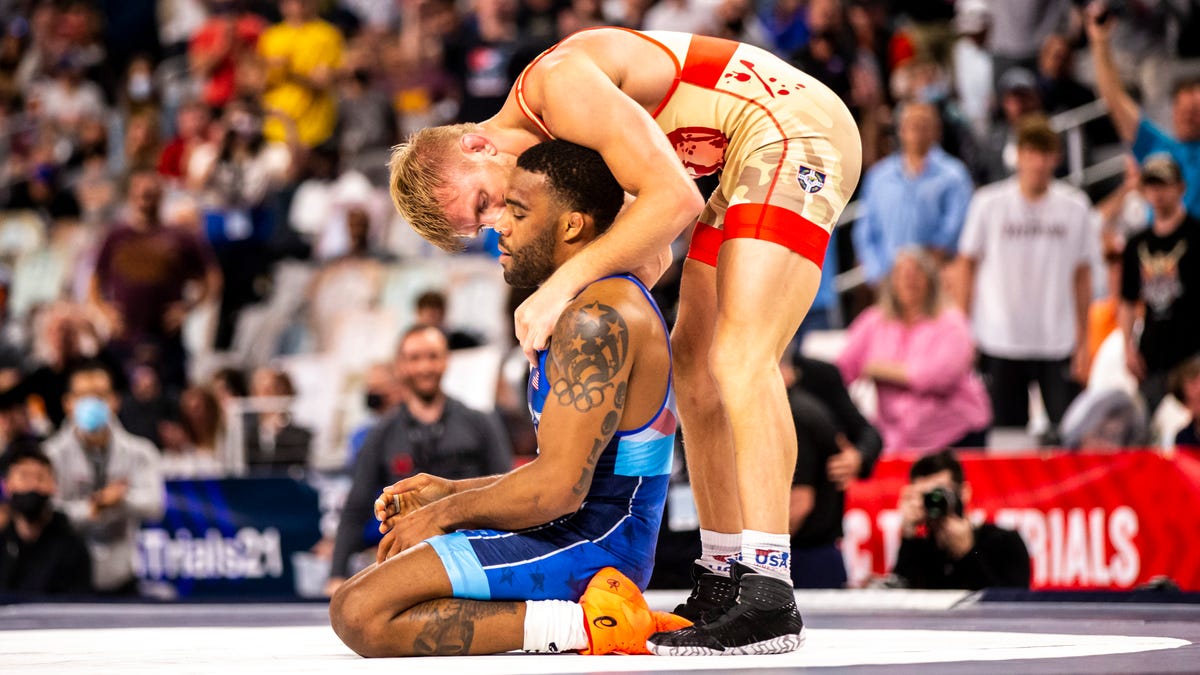 Olympic Wrestling Trials: Photo from 2021 championship finals
