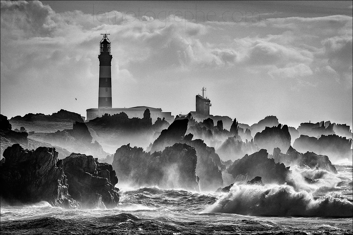 Le Créac'h Lighthouse from Beg Biniglou, France