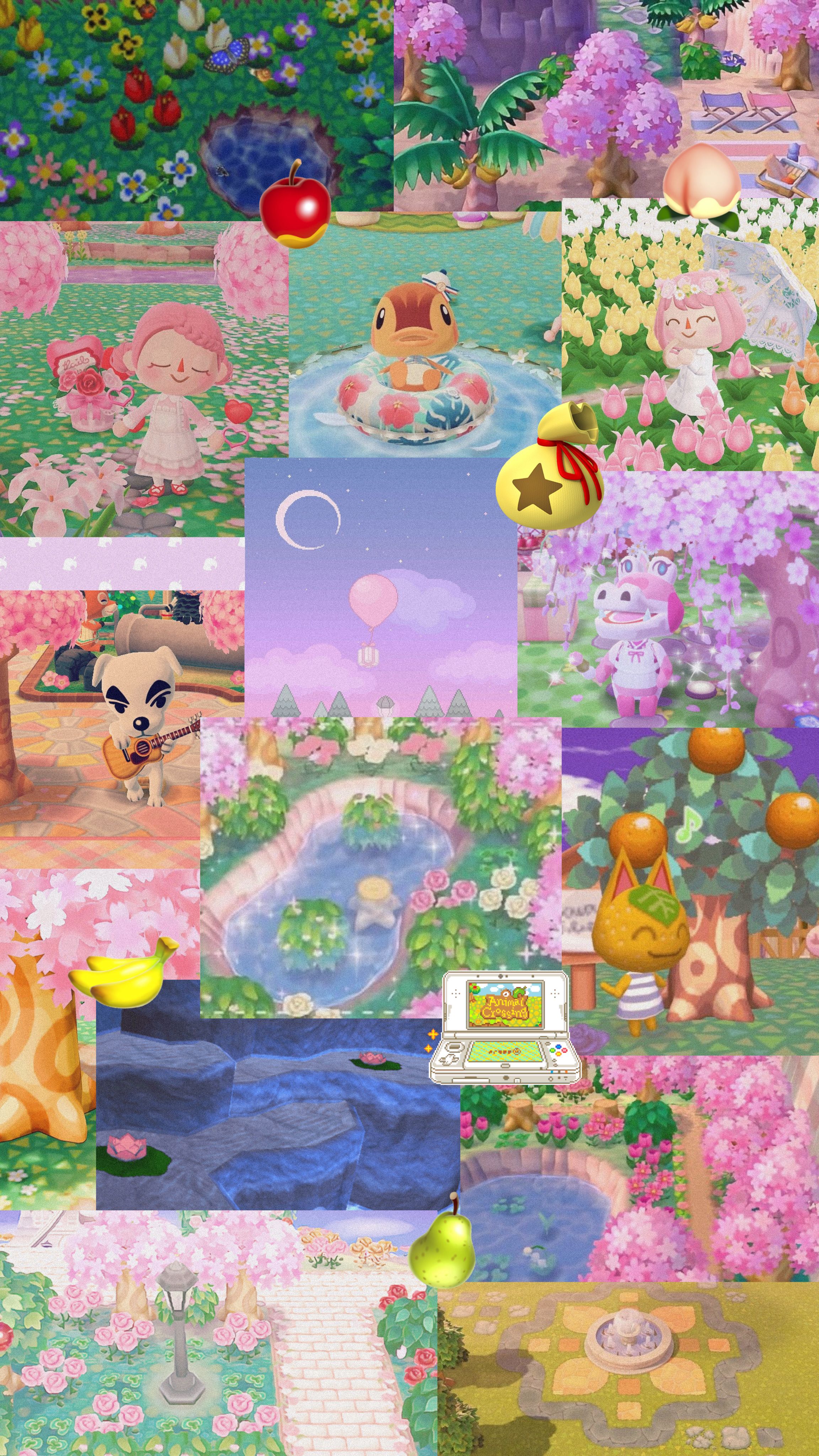 animal crossing collage wallpaper. Animal crossing fan art, Animal crossing, Cartoon wallpaper iphone