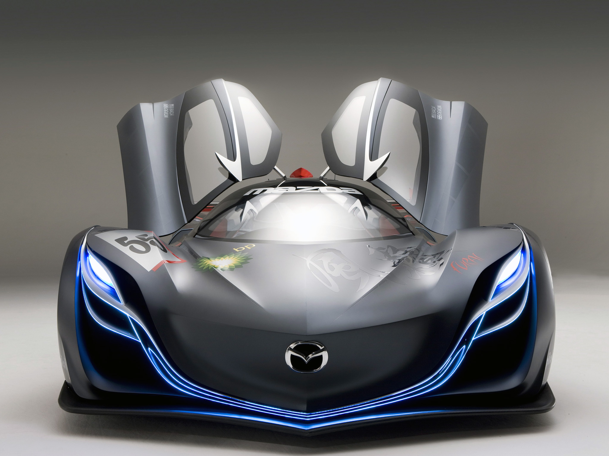 Mazda Furai Concept Car Open Doors Laptop Full HD 1080P HD 4k Wallpaper, Image, Background, Photo and Picture