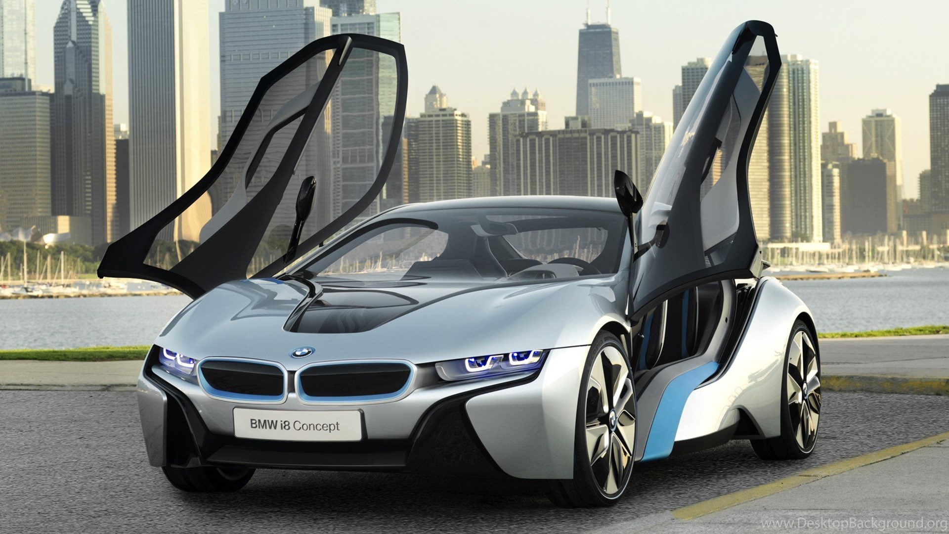Bmw I8 Open Doors HD Wallpaper Car Wallpaper Hub Desktop Background