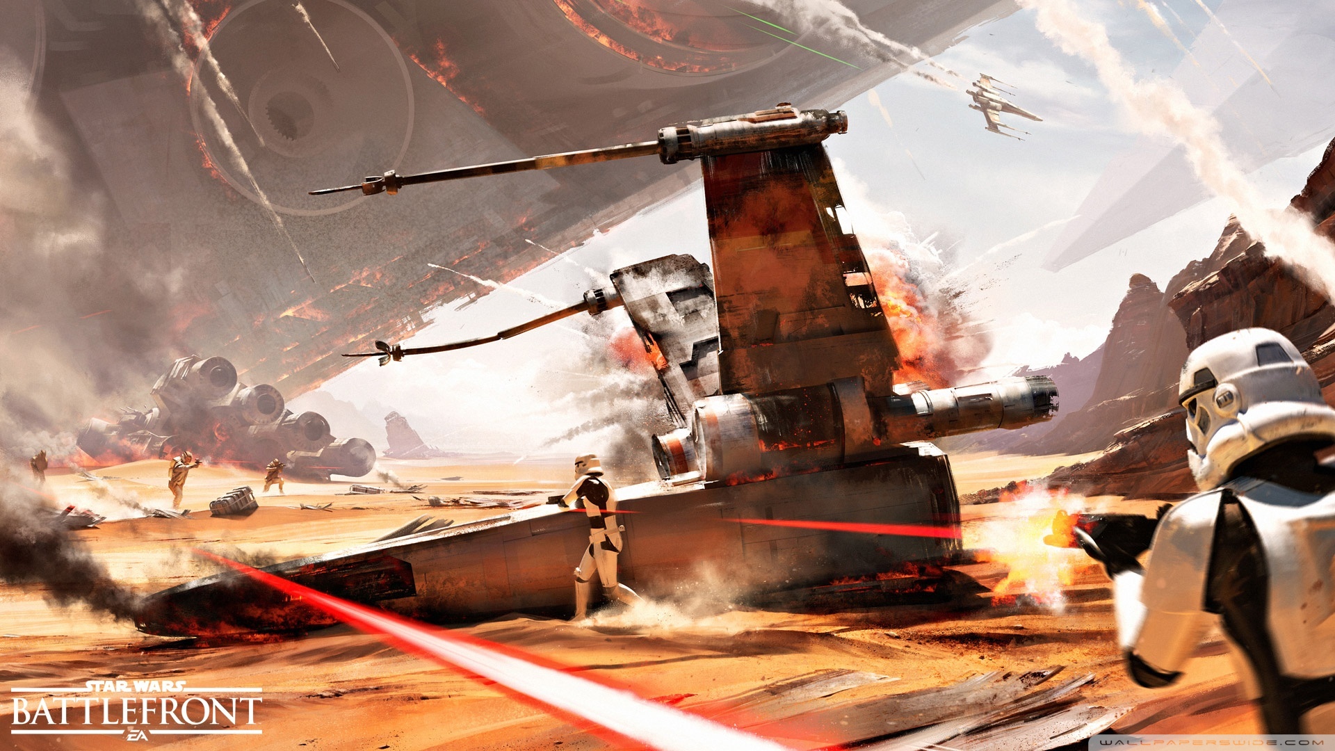 Battle Of Jakku Star Wars Battlefront Ultra HD Desktop Background Wallpaper for 4K UHD TV, Tablet