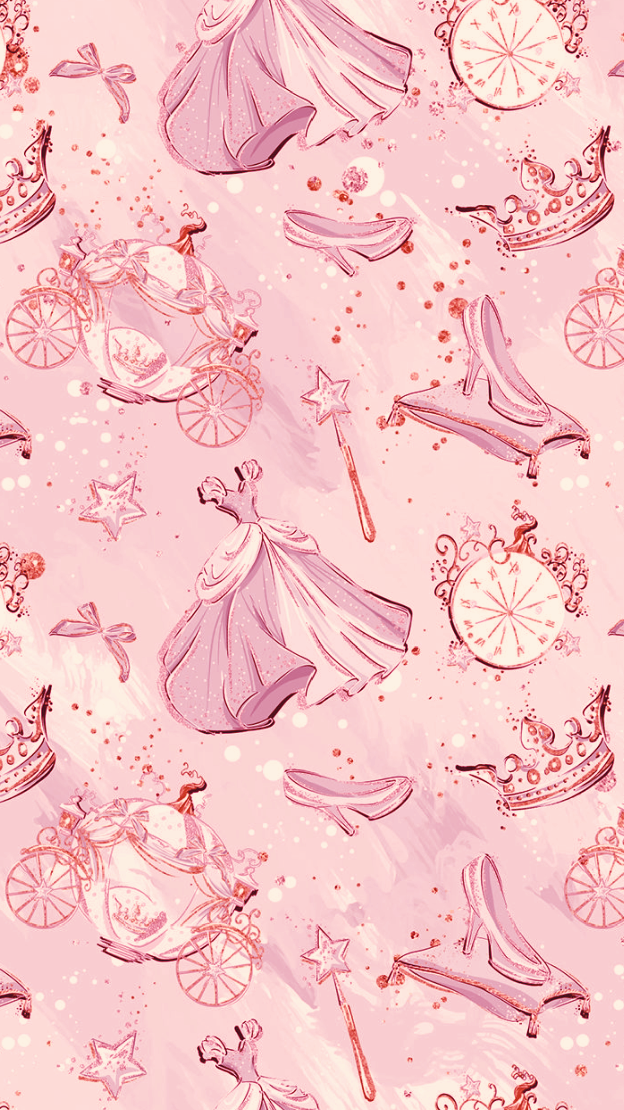 Pink Cinderella. Disney phone wallpaper, Cinderella wallpaper, Disney princess wallpaper