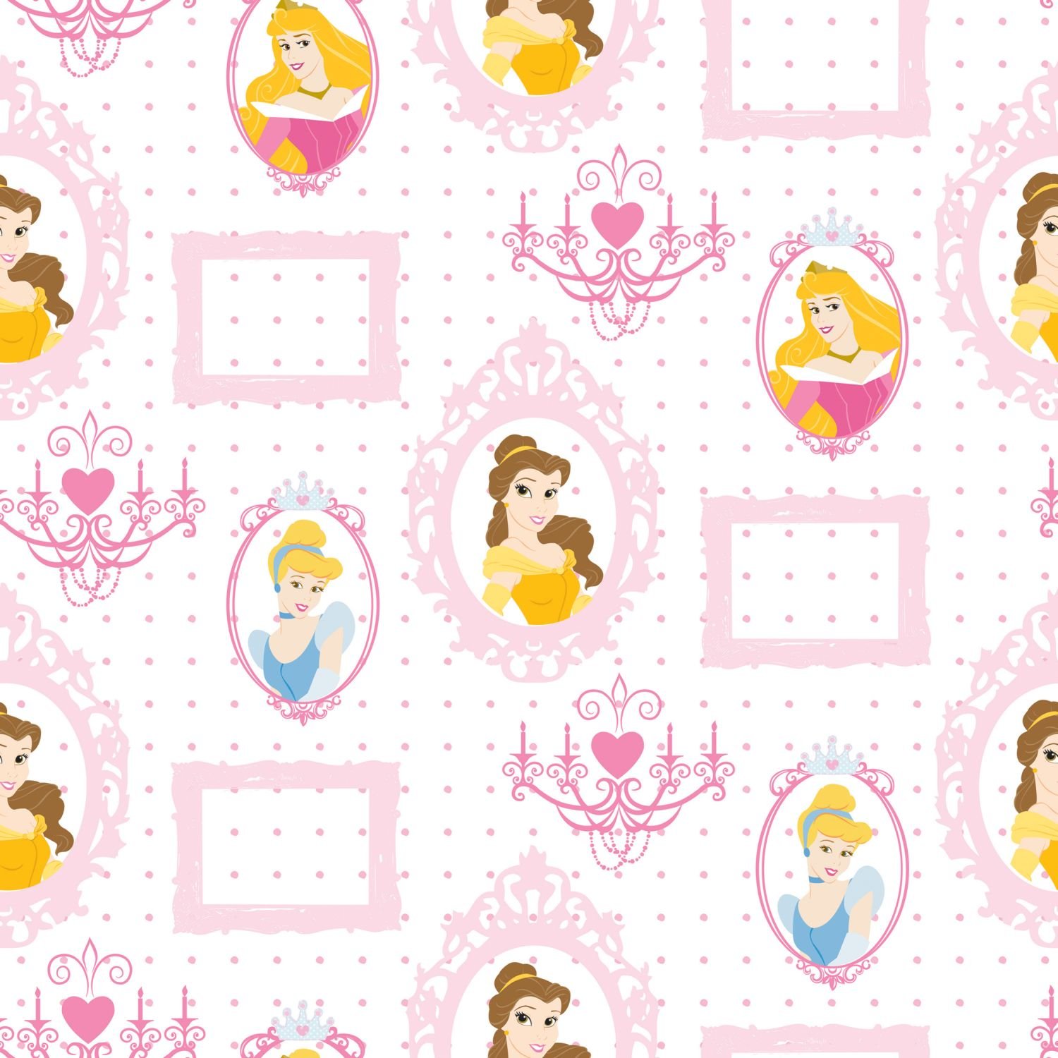 Disney Princess Royal Frames Pink Multi Kids Wallpaper- Buy Online in Armenia at Desertcart