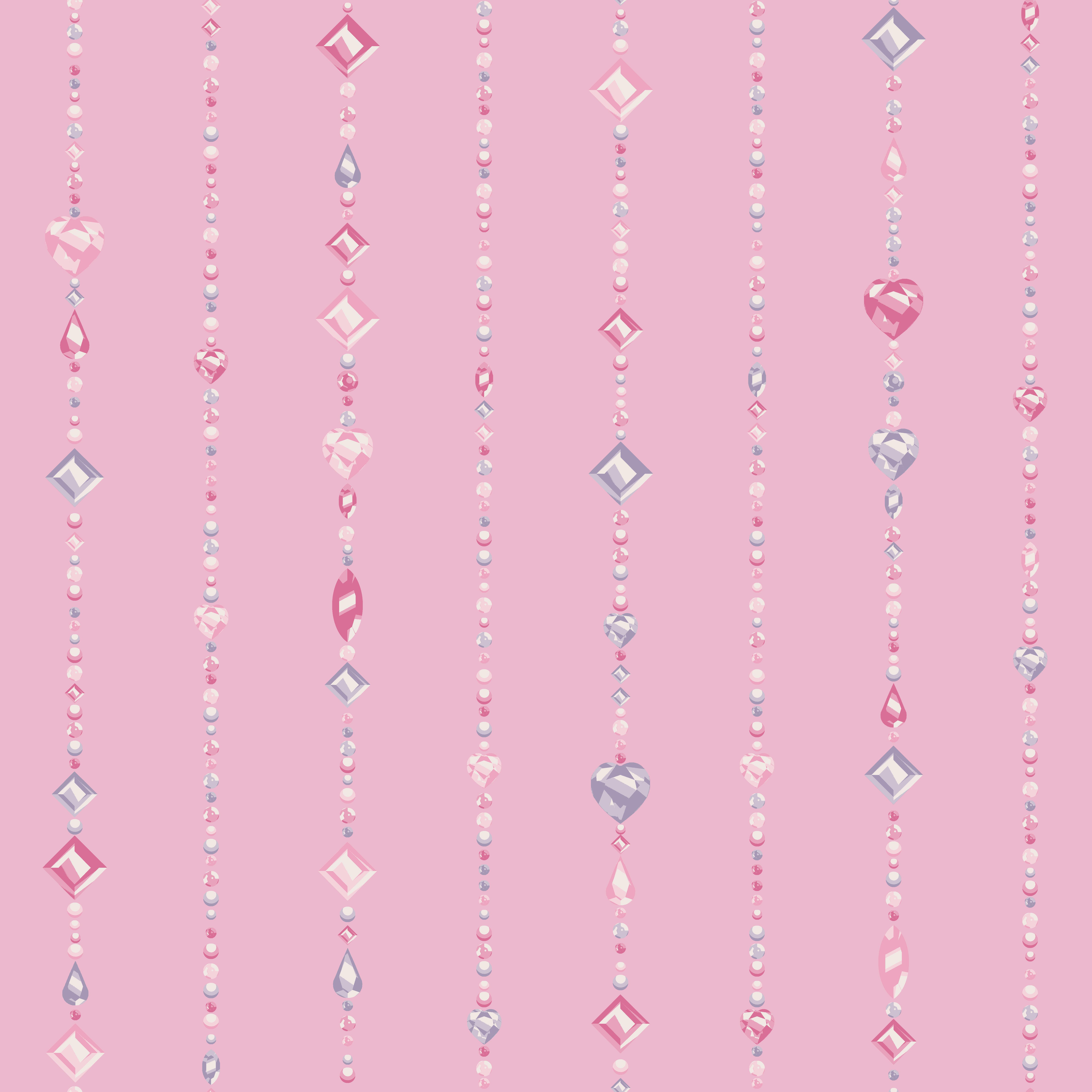 York Wallcovering Disney Princess Pink Princess Beaded Curtain Wallpaper