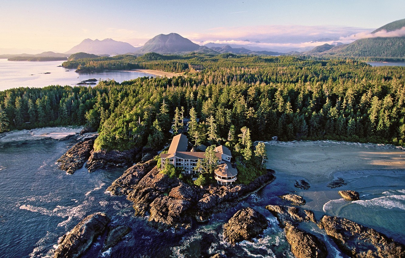 Wallpaper coast, Canada, the hotel, Vancouver Island, Wickaninnish Inn, luxury hotel, Tofino image for desktop, section город