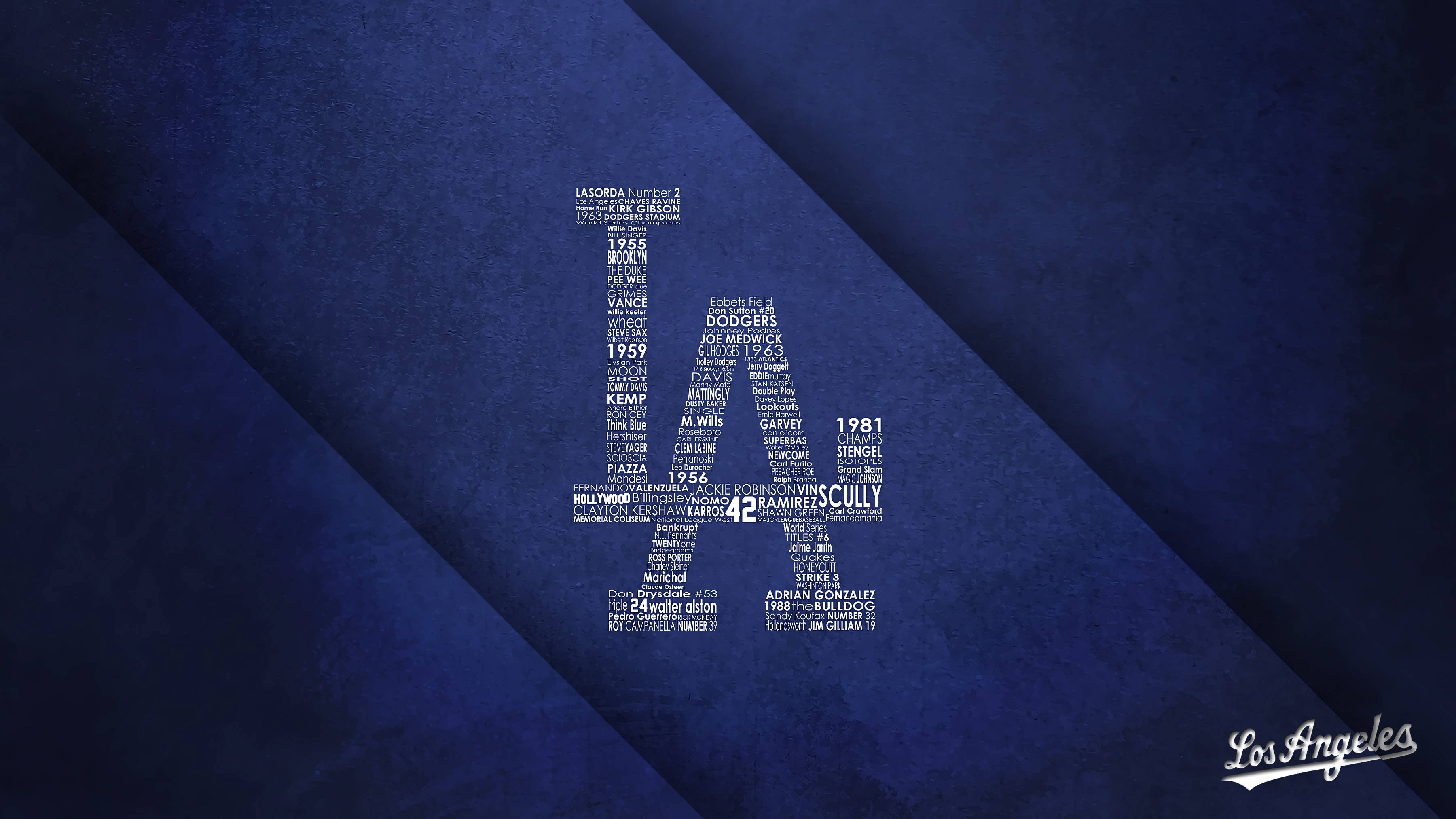 Mlb Los Angeles Dodgers Team Logo Blue Wallpaper HD Dodgers Background