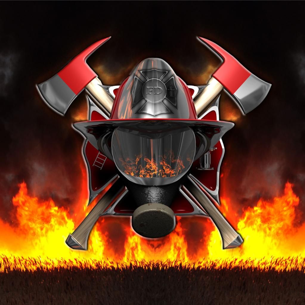 Fire Department Wallpaper Painting Feuerwehr