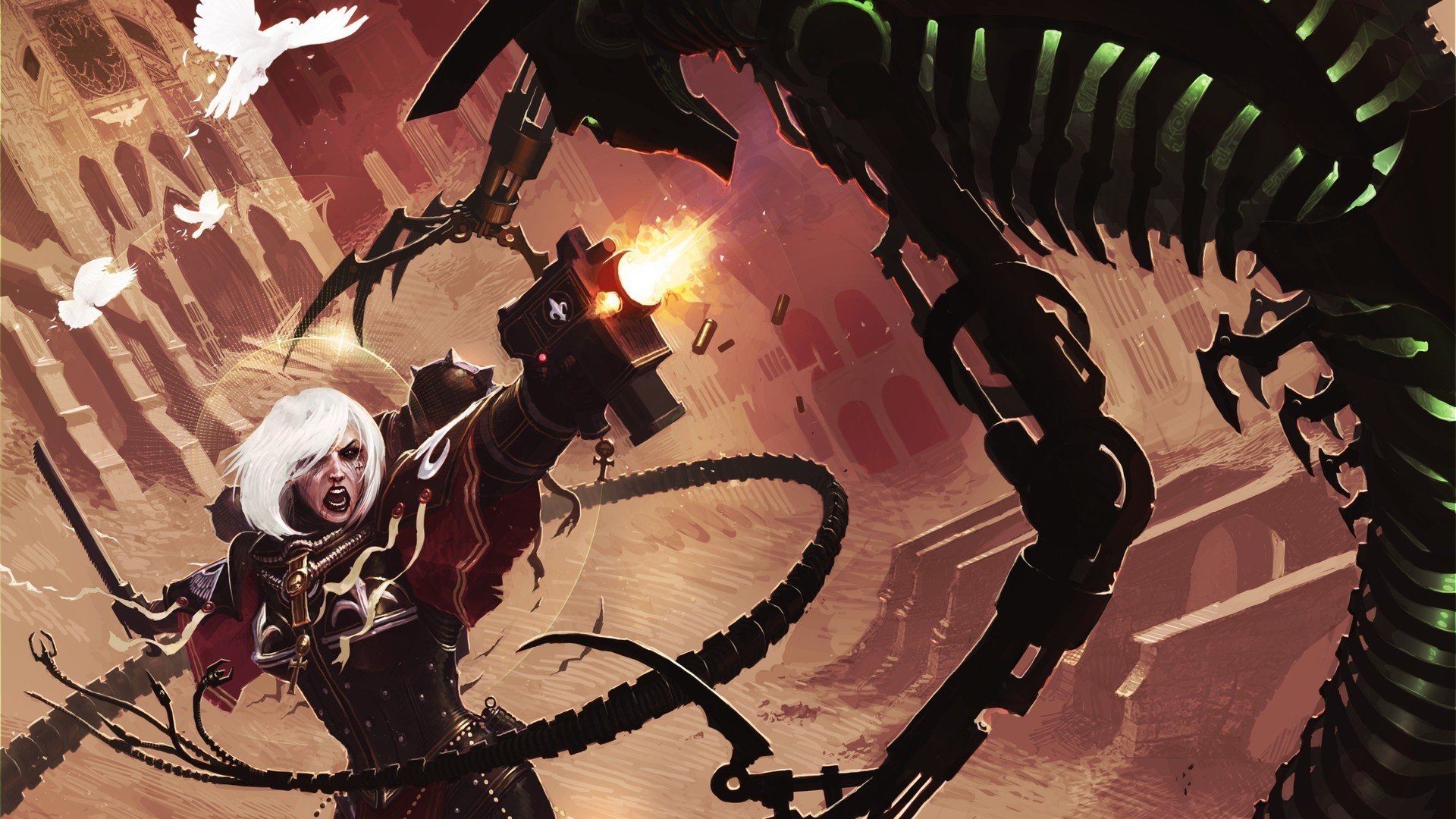 Sisters of Battle, Necrons, WH40K HD Wallpaper / Desktop and Mobile Image & Photo