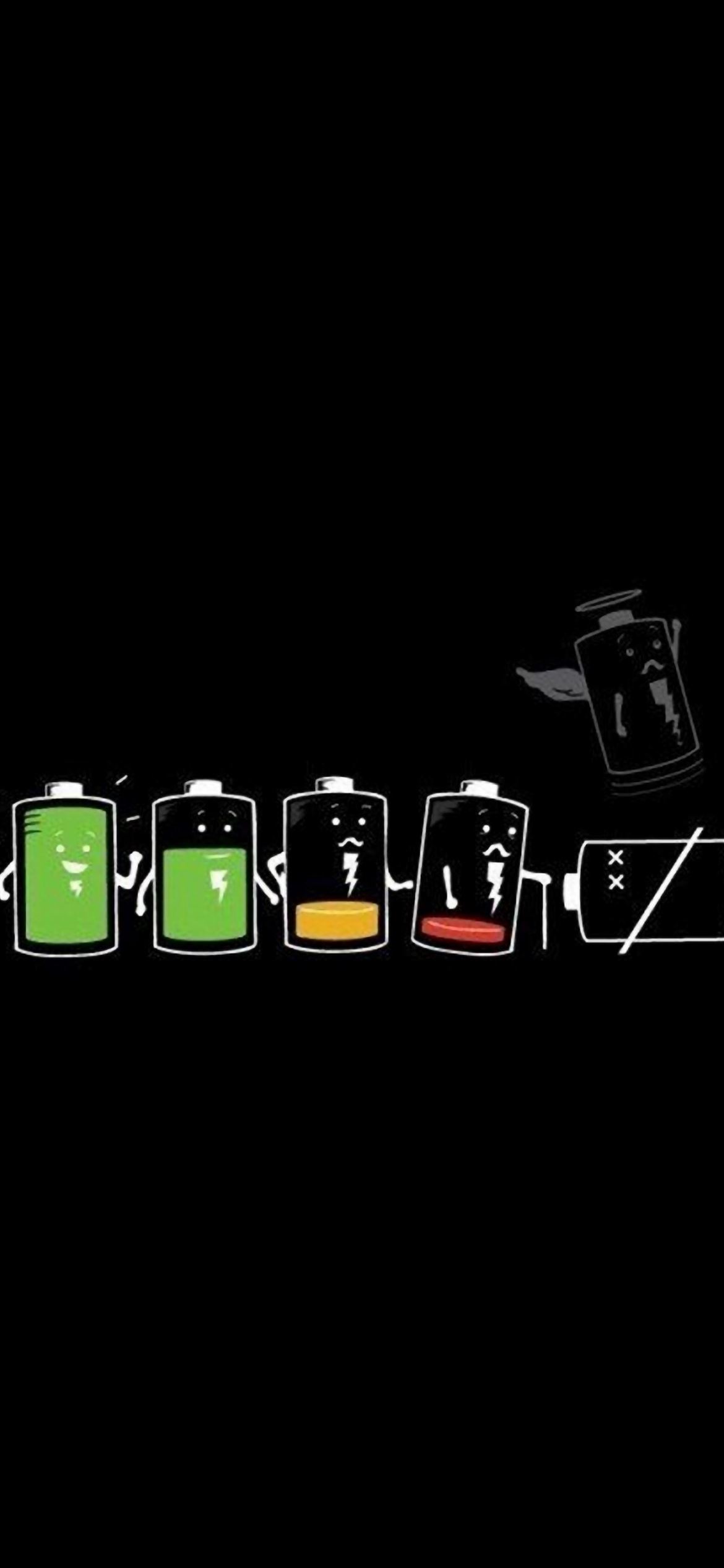 Battery Life Cycle Funny iPhone Wallpaper Free Download