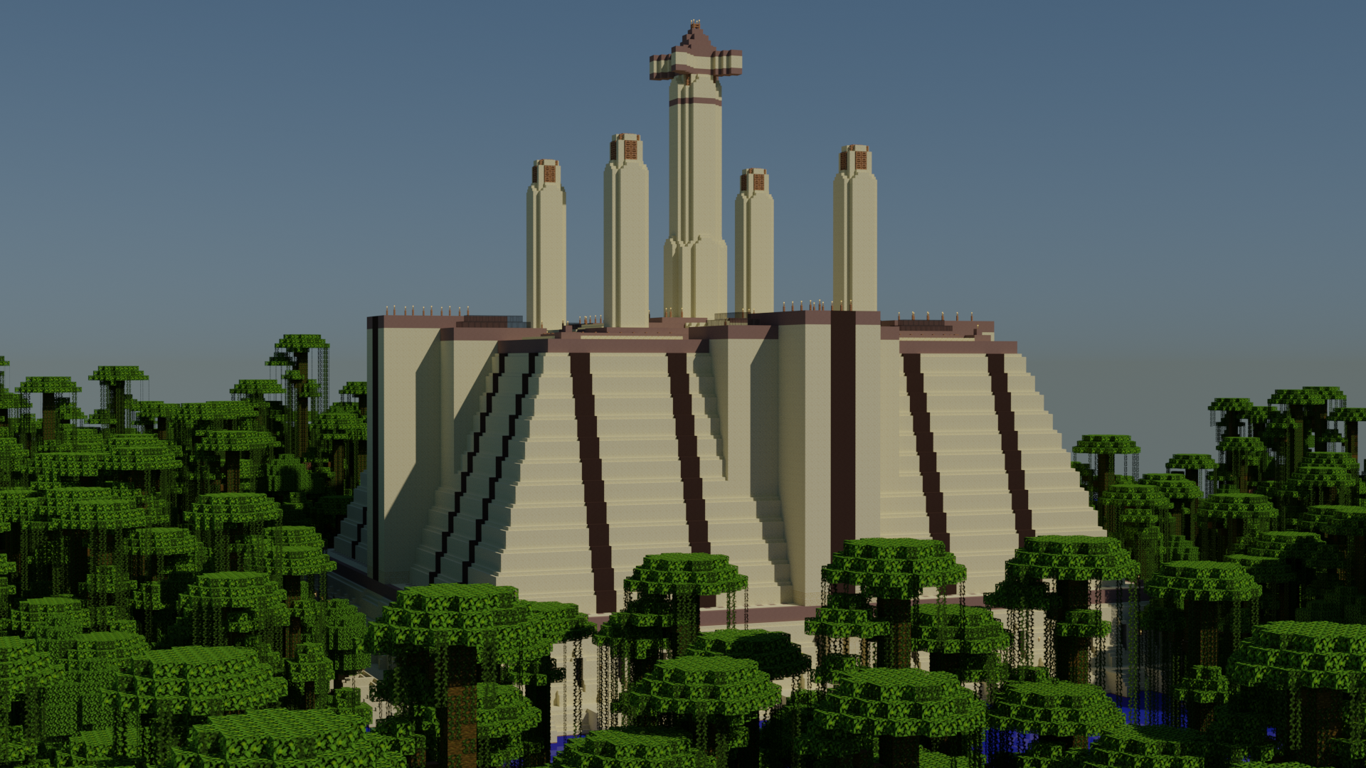 I made a Jedi Temple! My biggest survival project ever