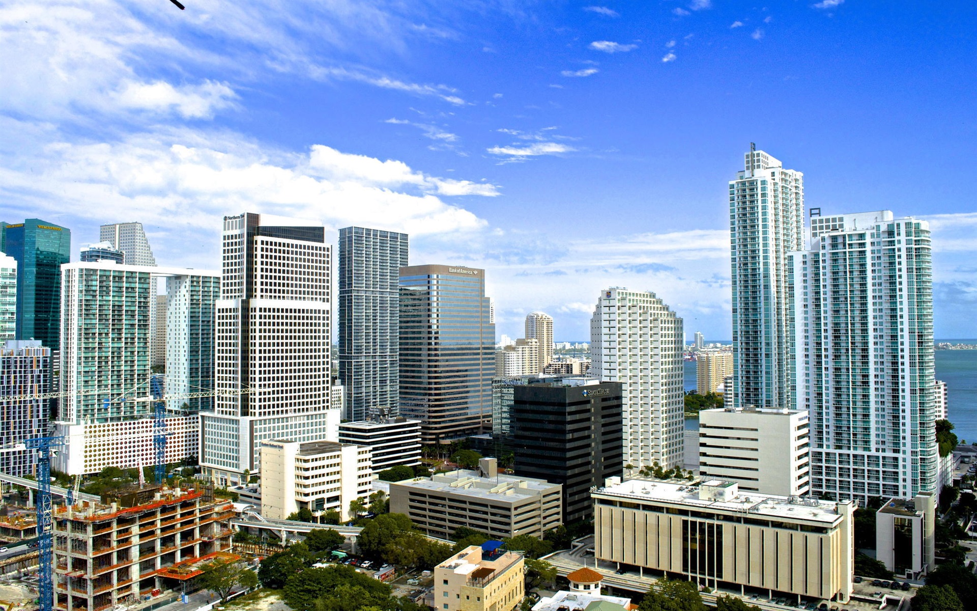Wallpaper American city, Miami, Florida, buildings, houses 1920x1200 HD Picture, Image