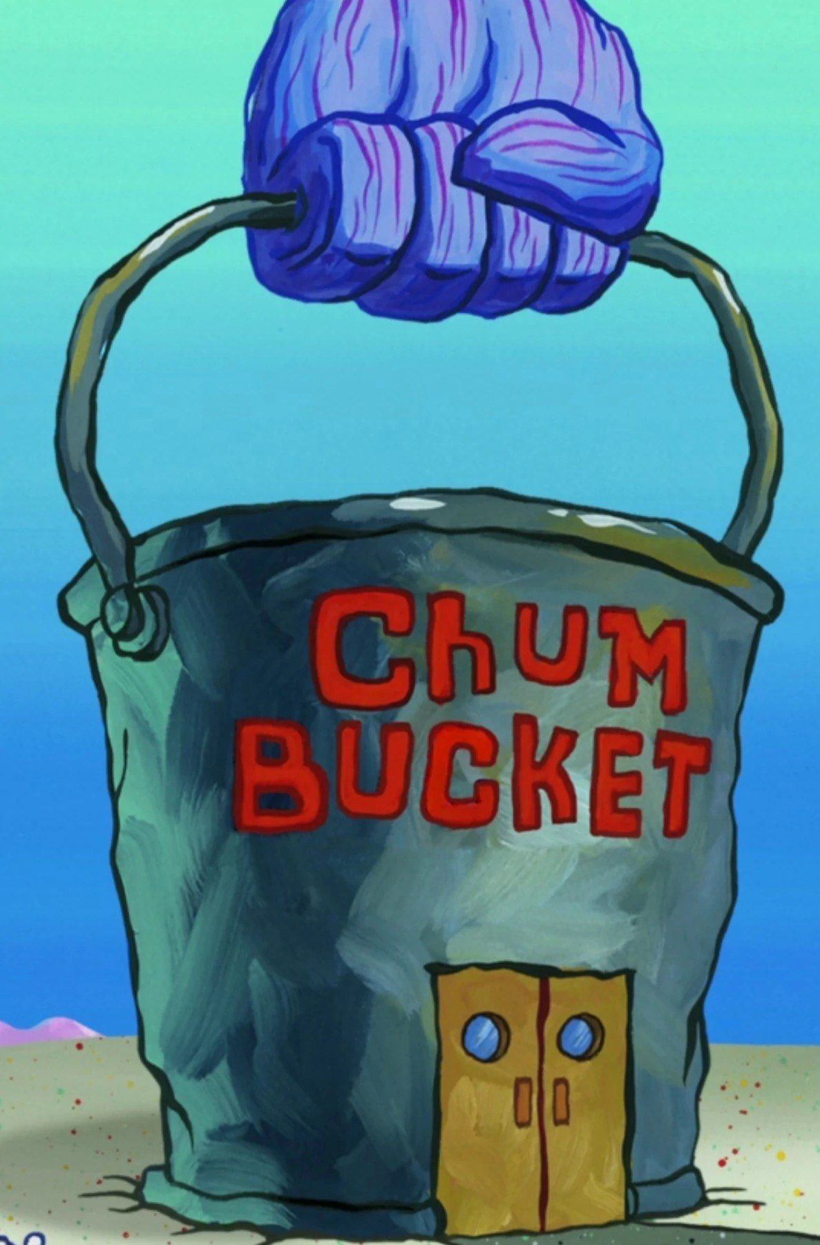 krusty krab and chum bucket