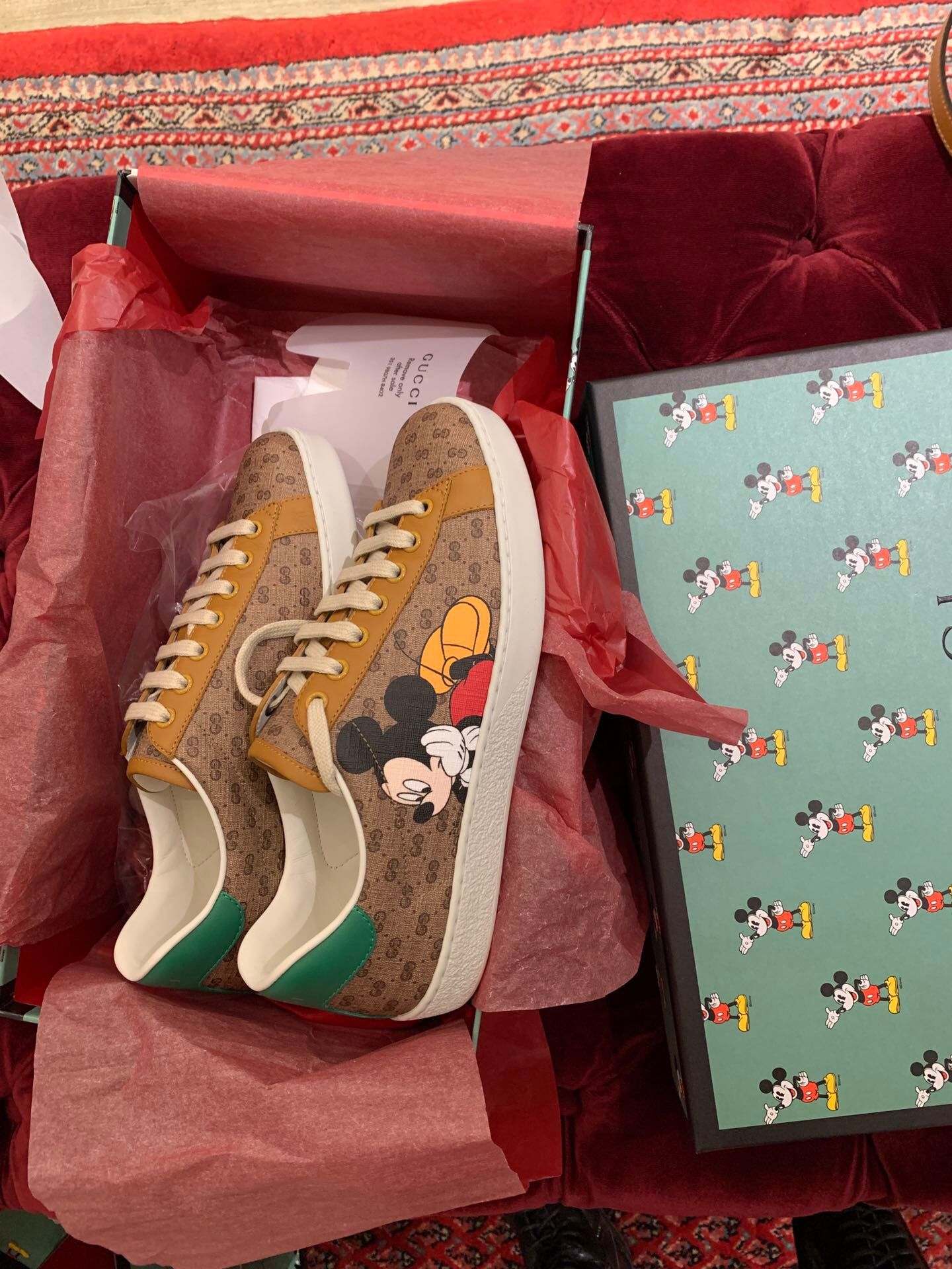 GUCCI ACE SNEAKERS Mickey Mouse. Gucci ace sneakers, Gucci sneakers, Gucci shoes outfit