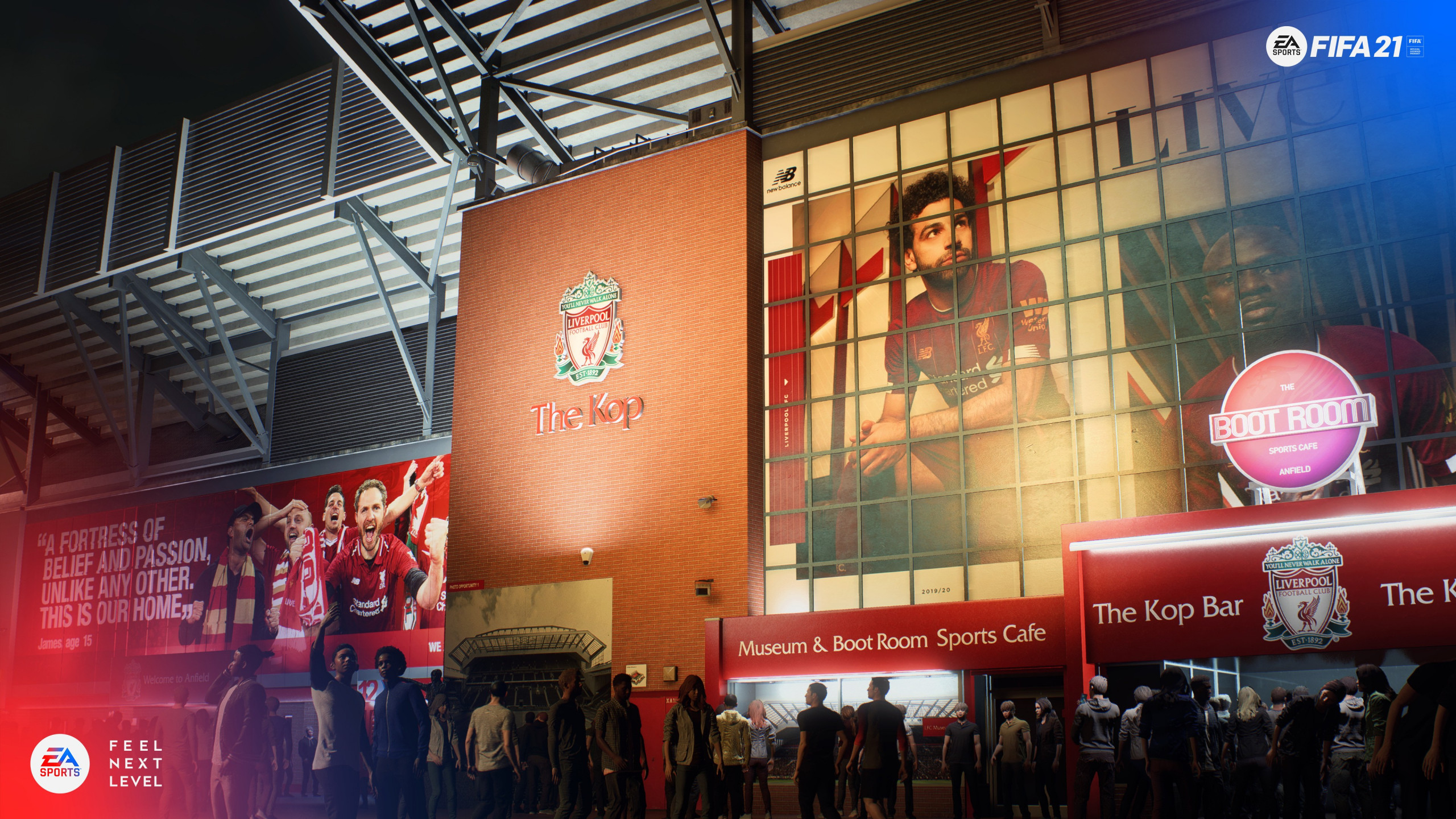 Download wallpaper: FIFA 21 Liverpool Stadium 2560x1440