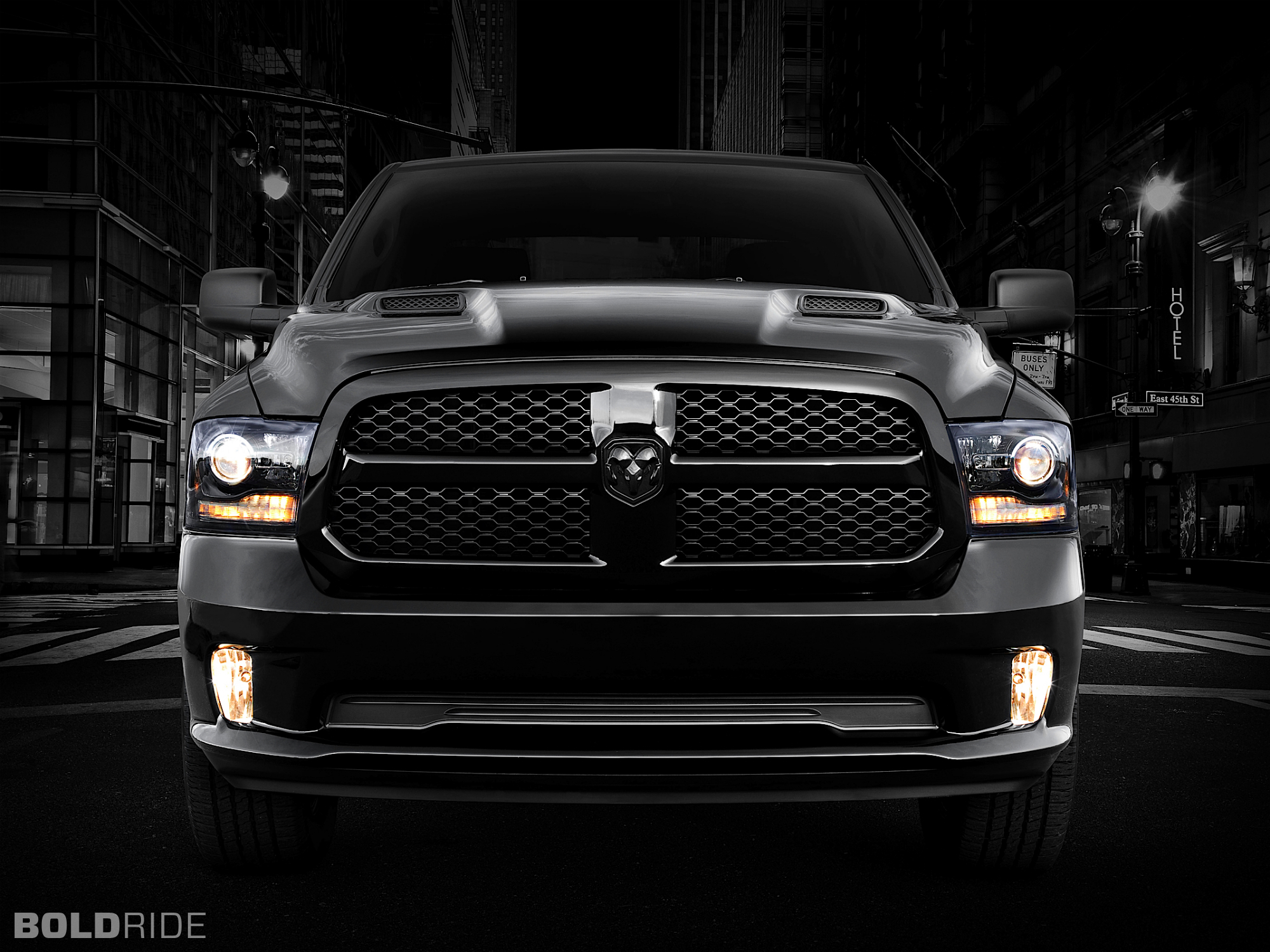 Dodge Ram 1500 Black Express pickup supertruck truck muscle wallpaperx1500
