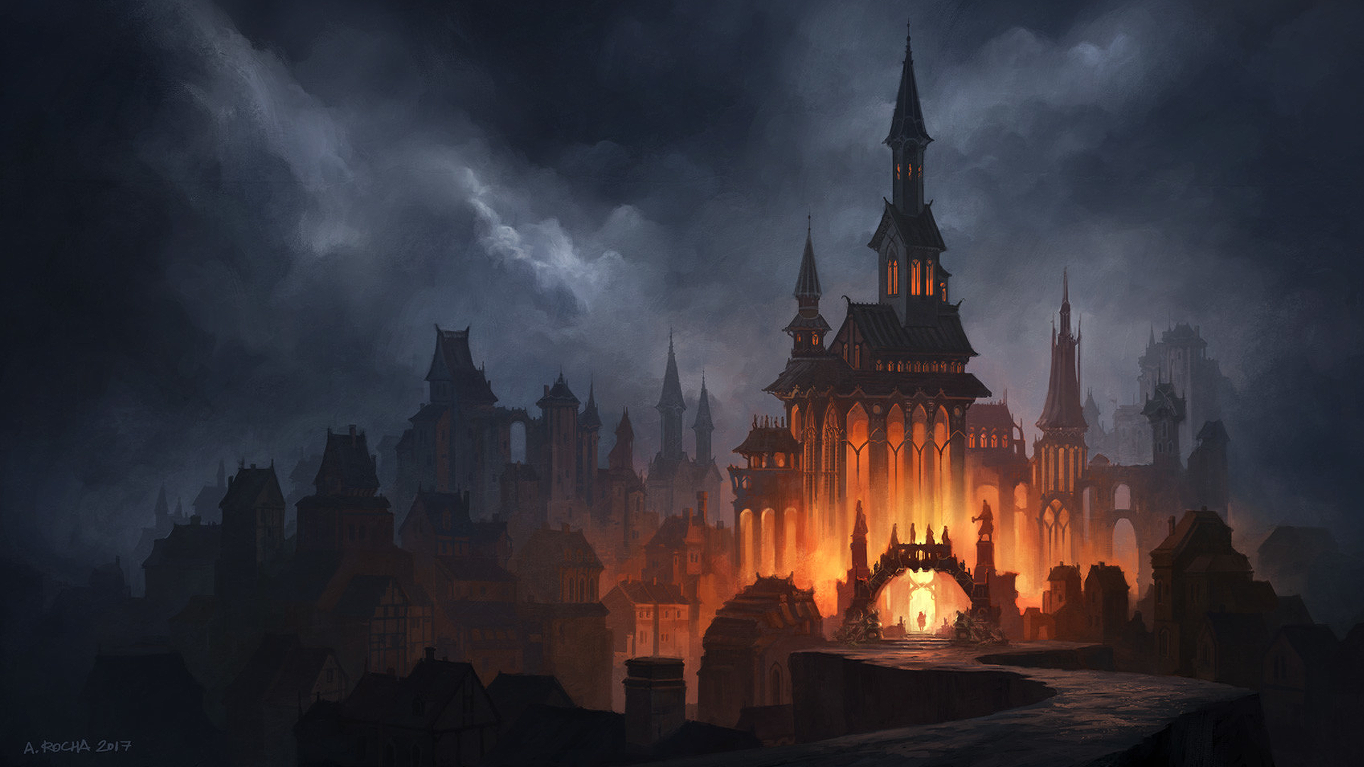 Medieval City by A. Rocha[1920x1080]