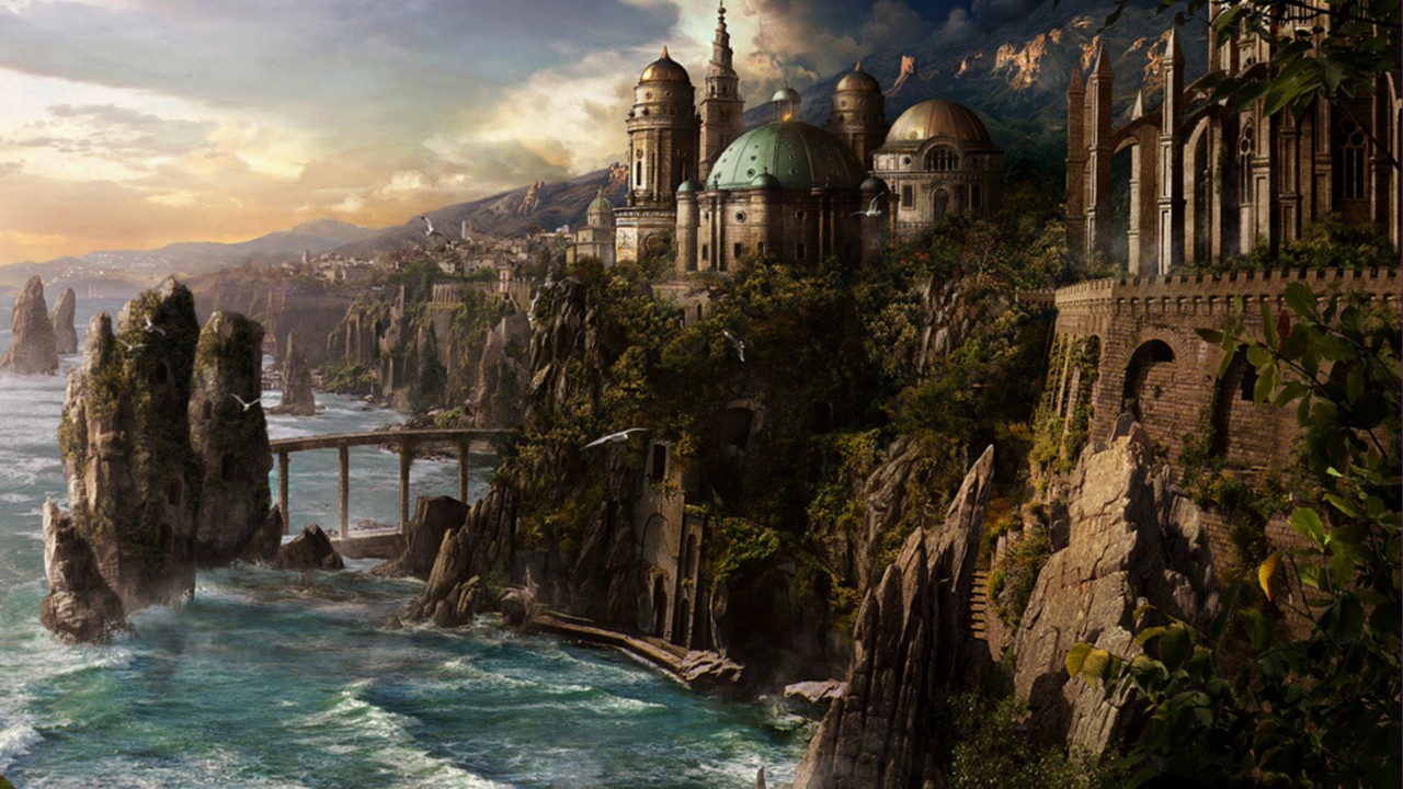 Fantasy City Wallpaper and HD Background free download on PicGaGa