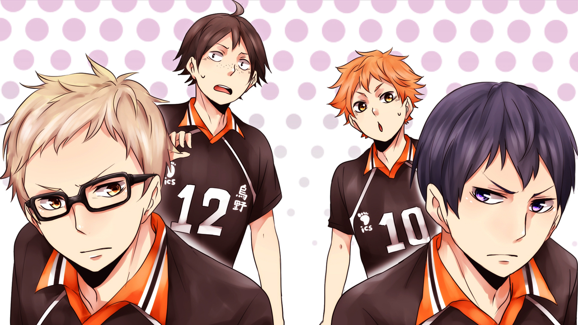 Haikyu Hinata Yamaguchi Tsukishima Nishinoya HD Anime Wallpaper
