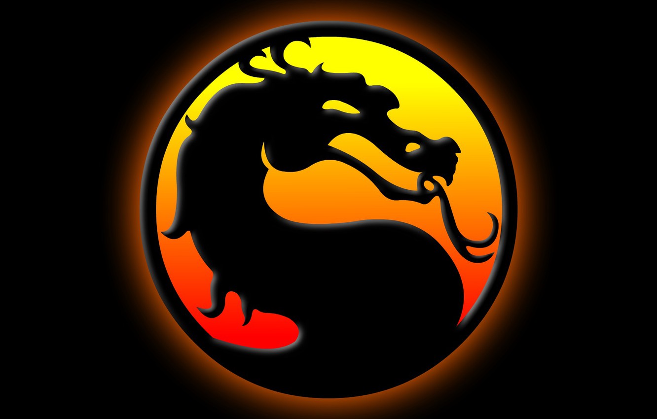 Wallpaper background, dragon, symbol, profile, Mortal Kombat, Dragon Logo image for desktop, section игры