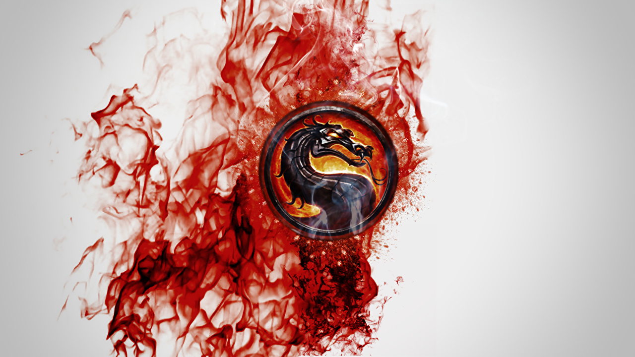 image Mortal Kombat dragon Blood Logo Emblem vdeo game