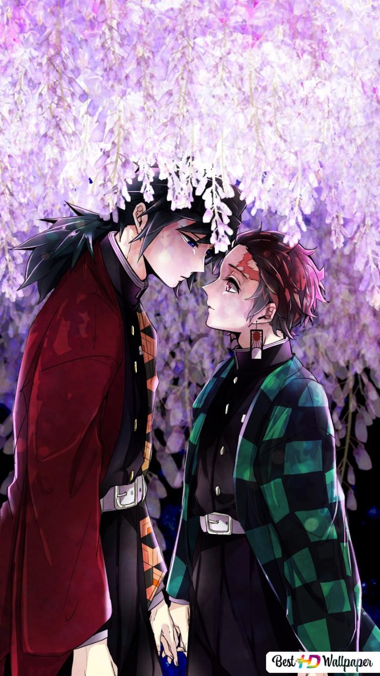 Demon Slayer - Giyuu Tomioka & Tanjirou Kamado HD wallpaper download