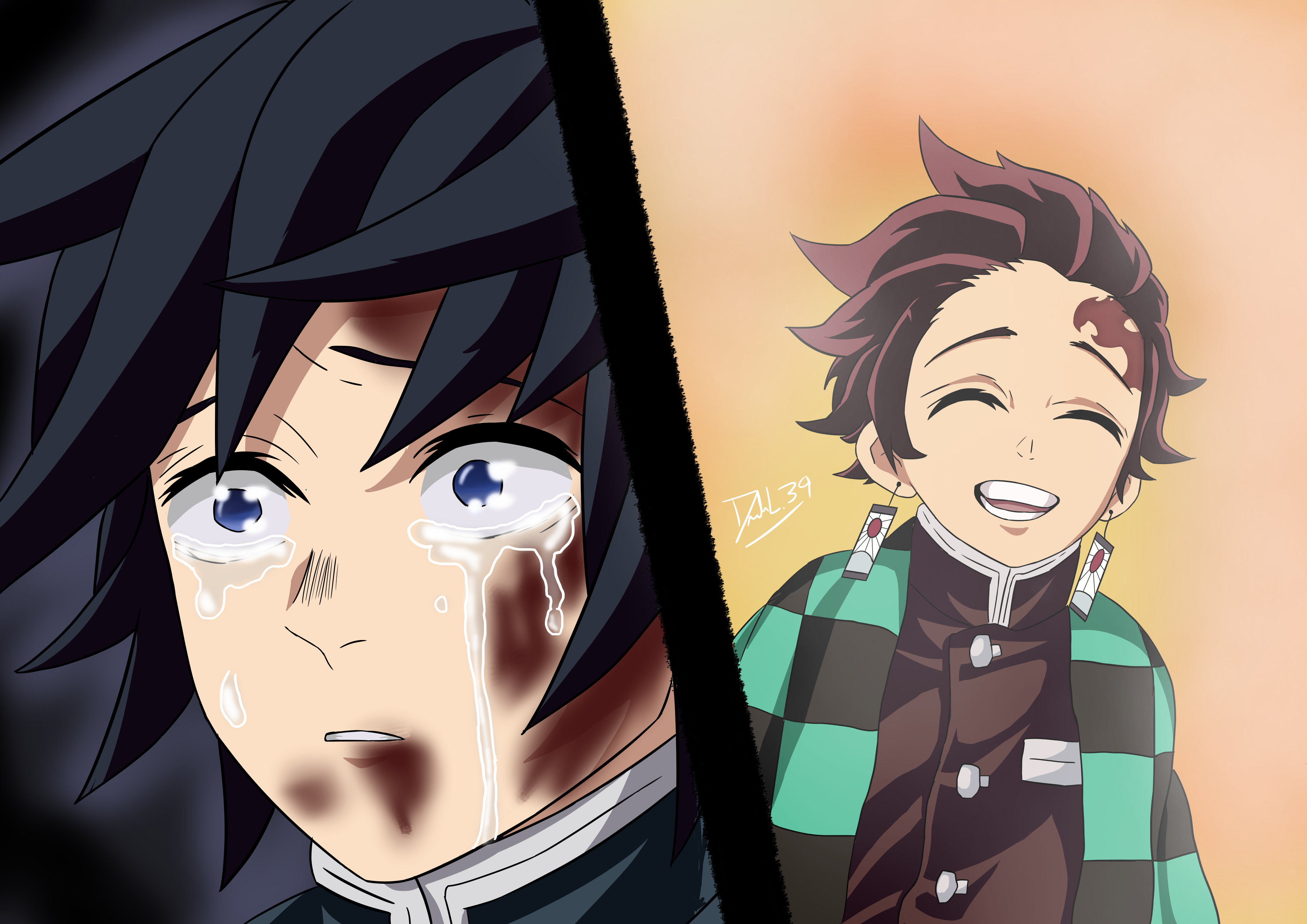 Giyuu x Tanjirou ideas. demon, slayer, slayer anime