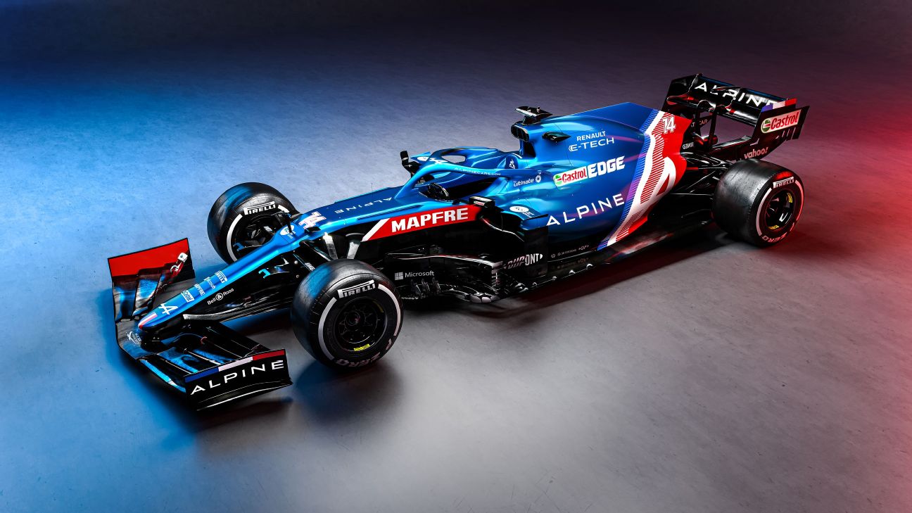 Alpine reveals Fernando Alonso's 2021 F1 car