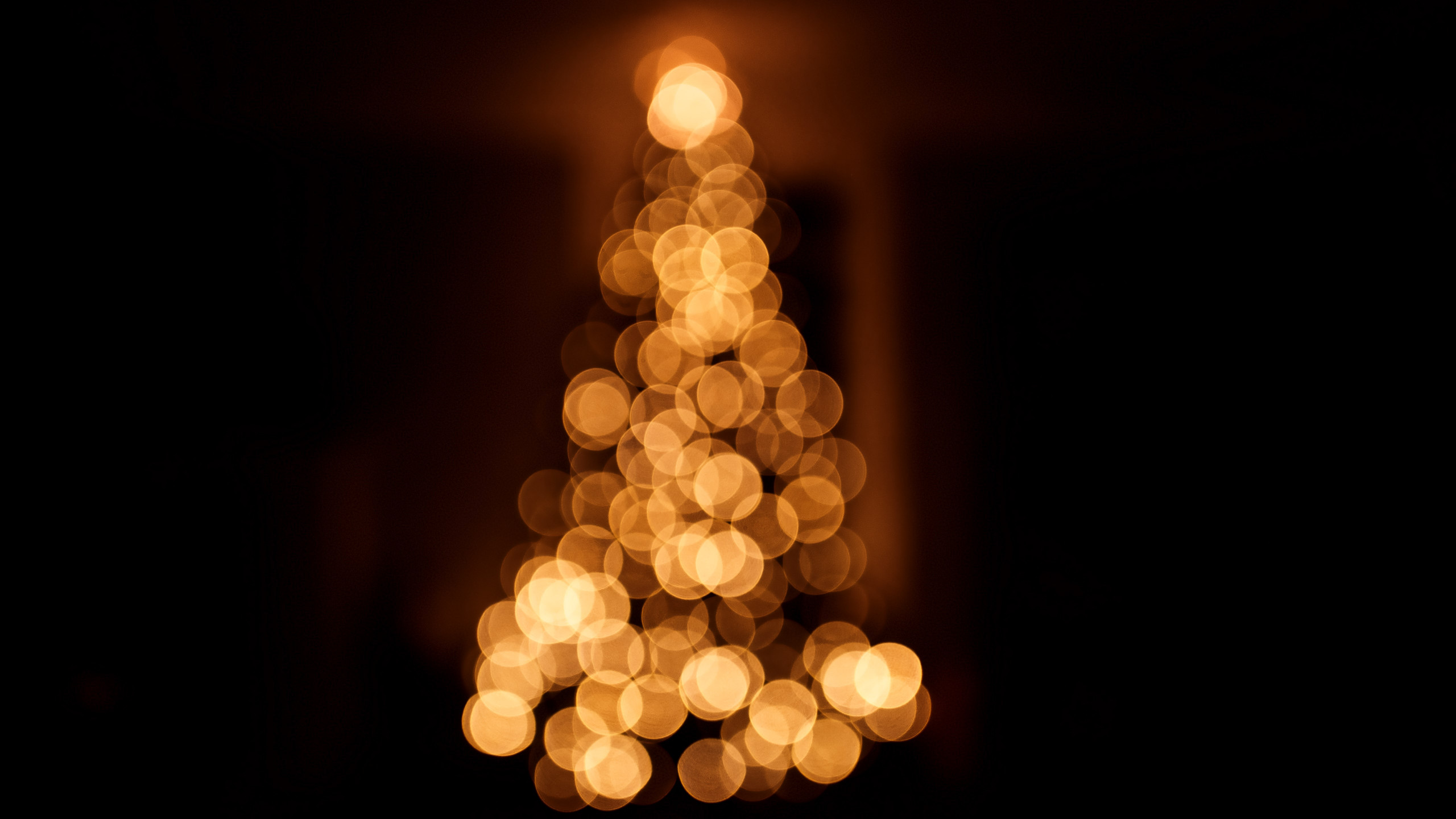 Download wallpaper: Bokeh Christmas tree 2560x1440