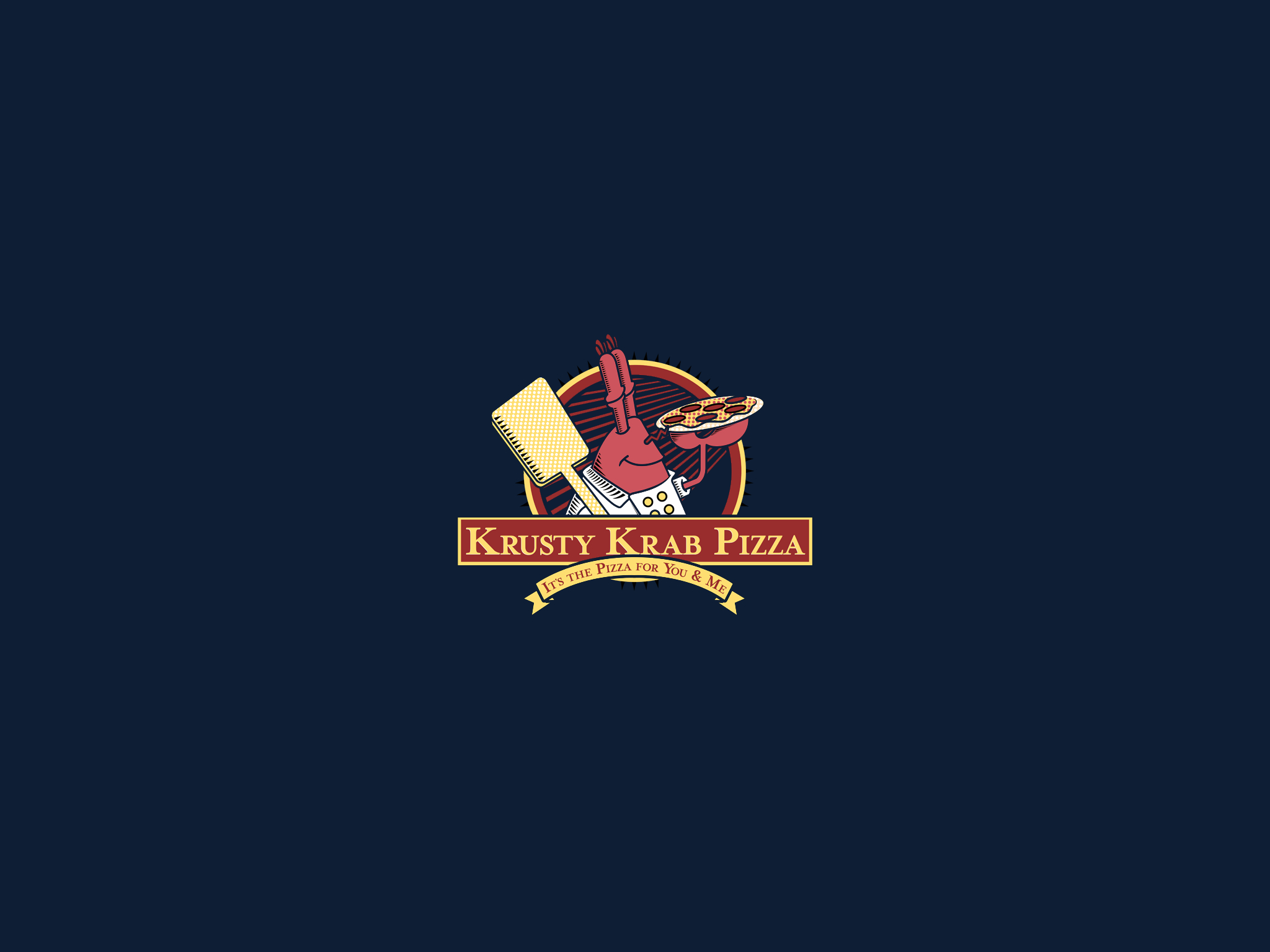 I remade the Krusty Krab Pizza wallpaper and minimized on all of the horrible image compression [1920x1080]