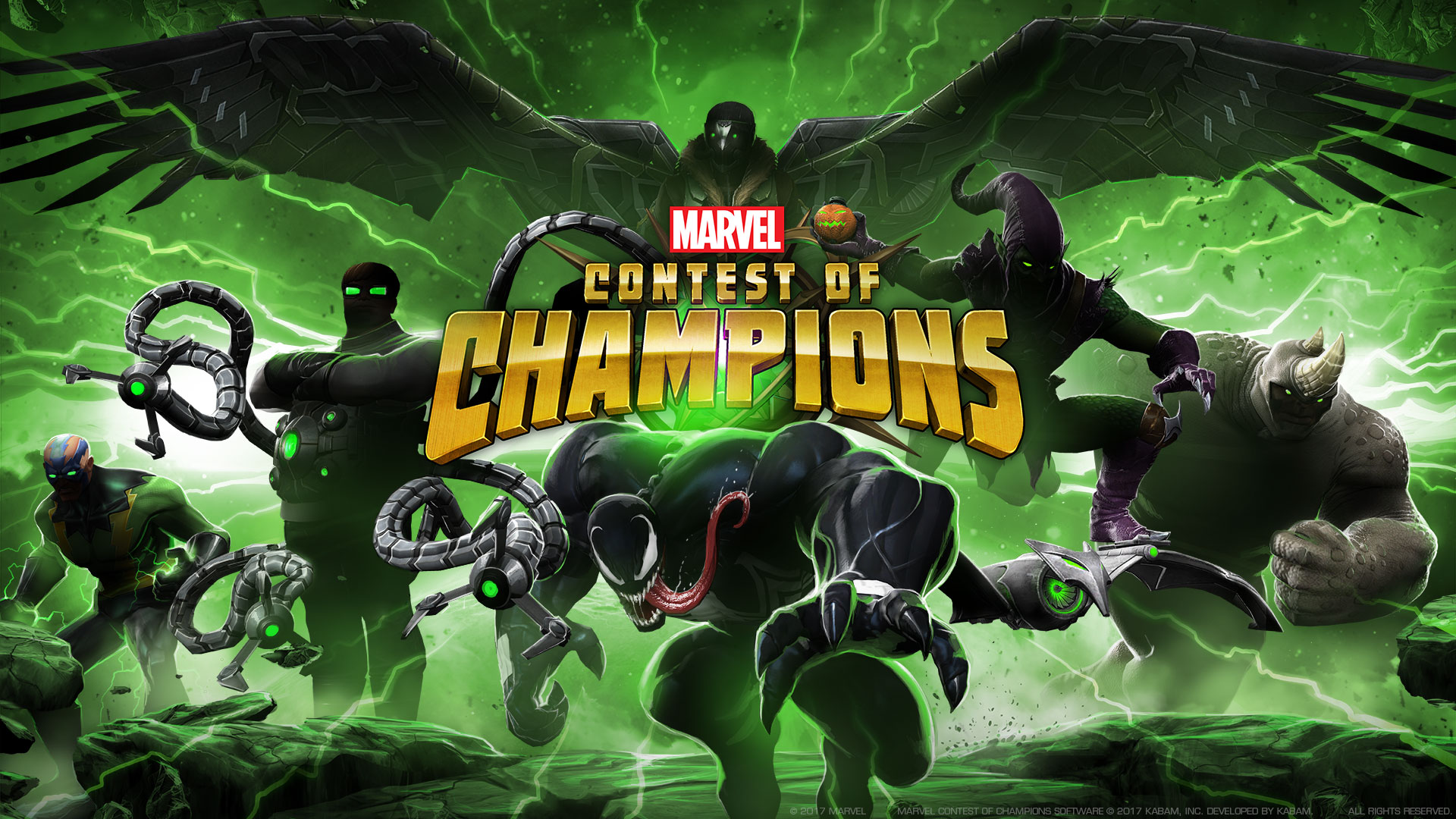 Here, have a Sinister Foes HD desktop background.: ContestOfChampions