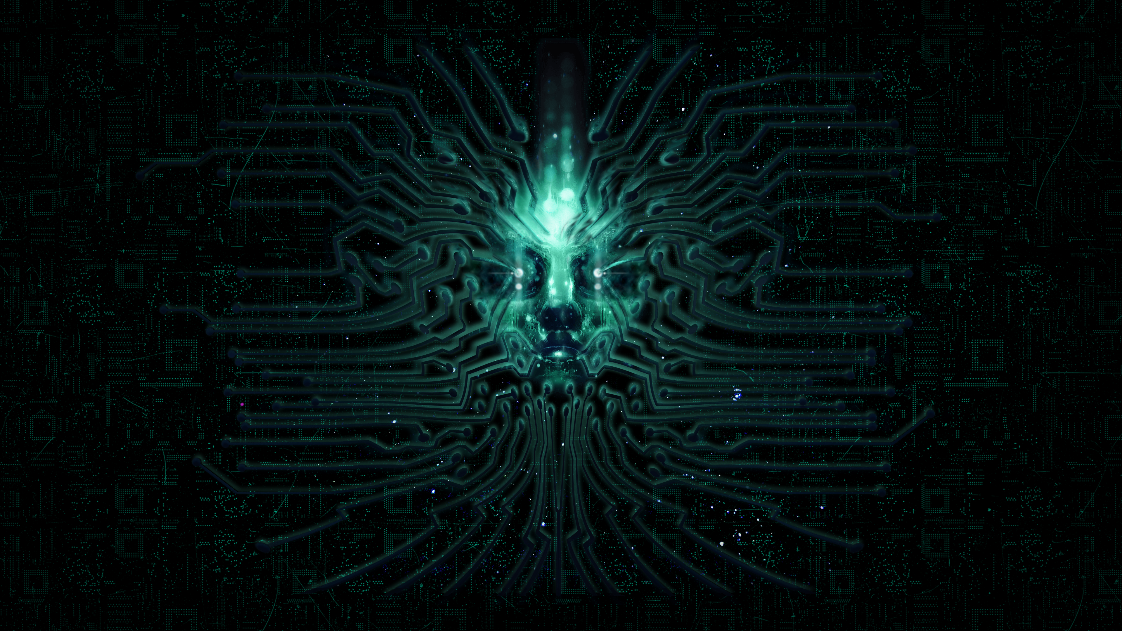 Shodan 4K wallpaper - vignetted version