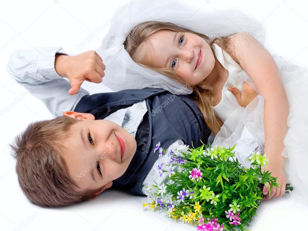 Kids Love Couple After The Wedding