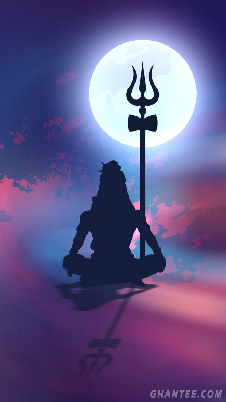 lord shiva silhouette phone wallpaperp. Lord shiva painting, Shiva lord wallpaper, Shiva wallpaper