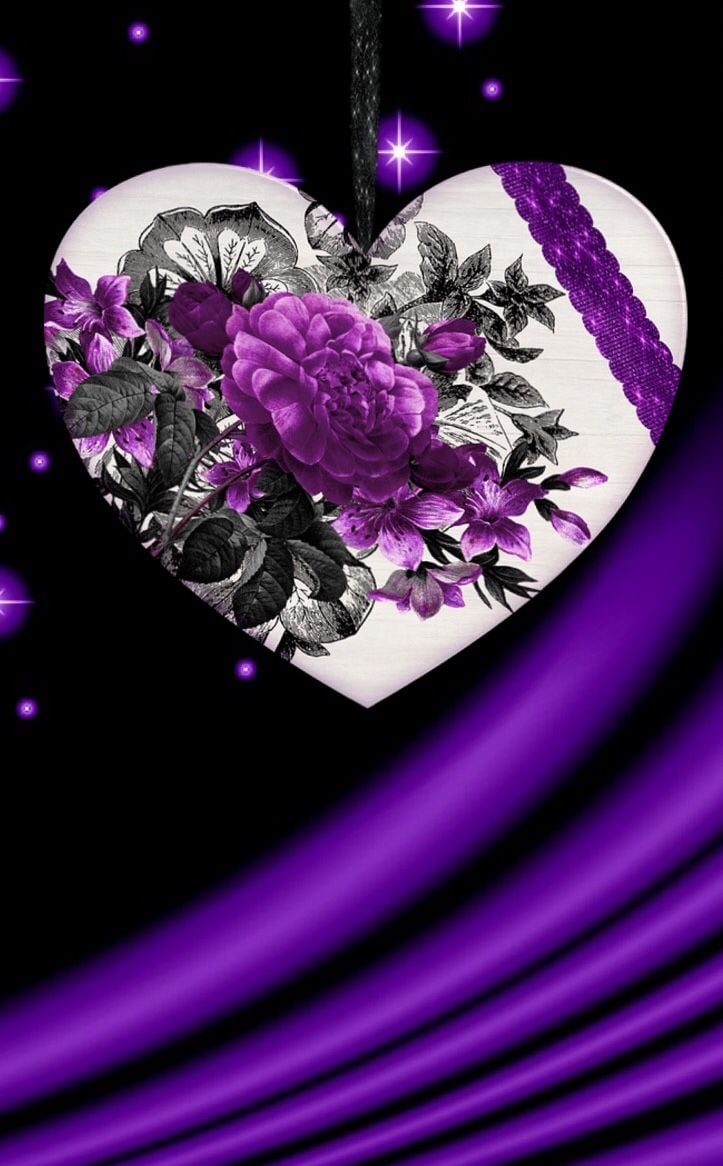Wallpaper. By Artist Unknown. Purple roses, All things purple, Purple wallpaper
