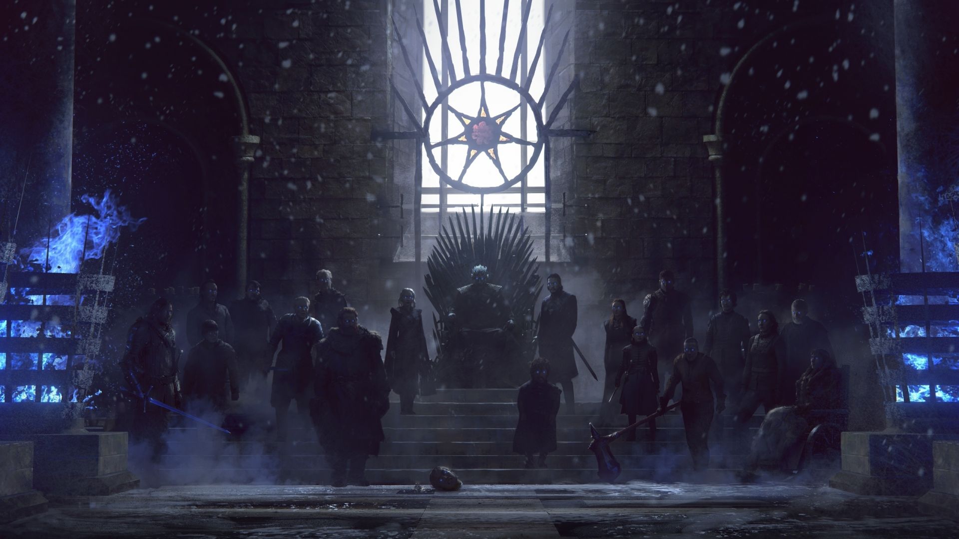 Wallpaper game of thrones, zombies army, night king, art desktop wallpaper, HD image, picture, background, da29c8