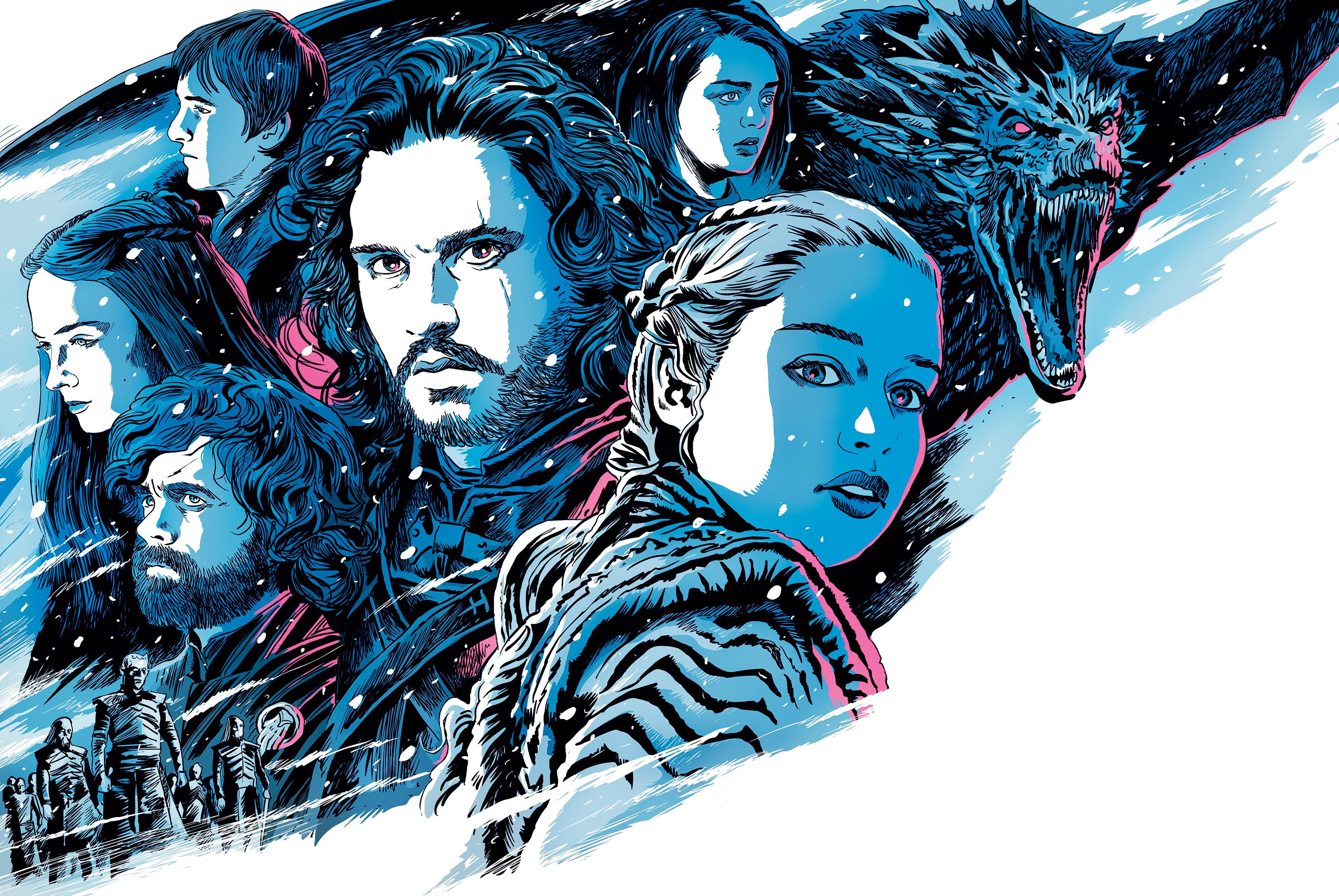 Game Of Thrones Season 8 Illustration Laptop Full HD 1080P HD 4k Wallpaper, Image, Background, Photo and Picture