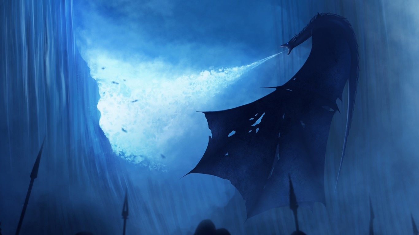 Download 1366x768 Game Of Thrones, Dragon, Artwork Wallpaper for Laptop , Notebook