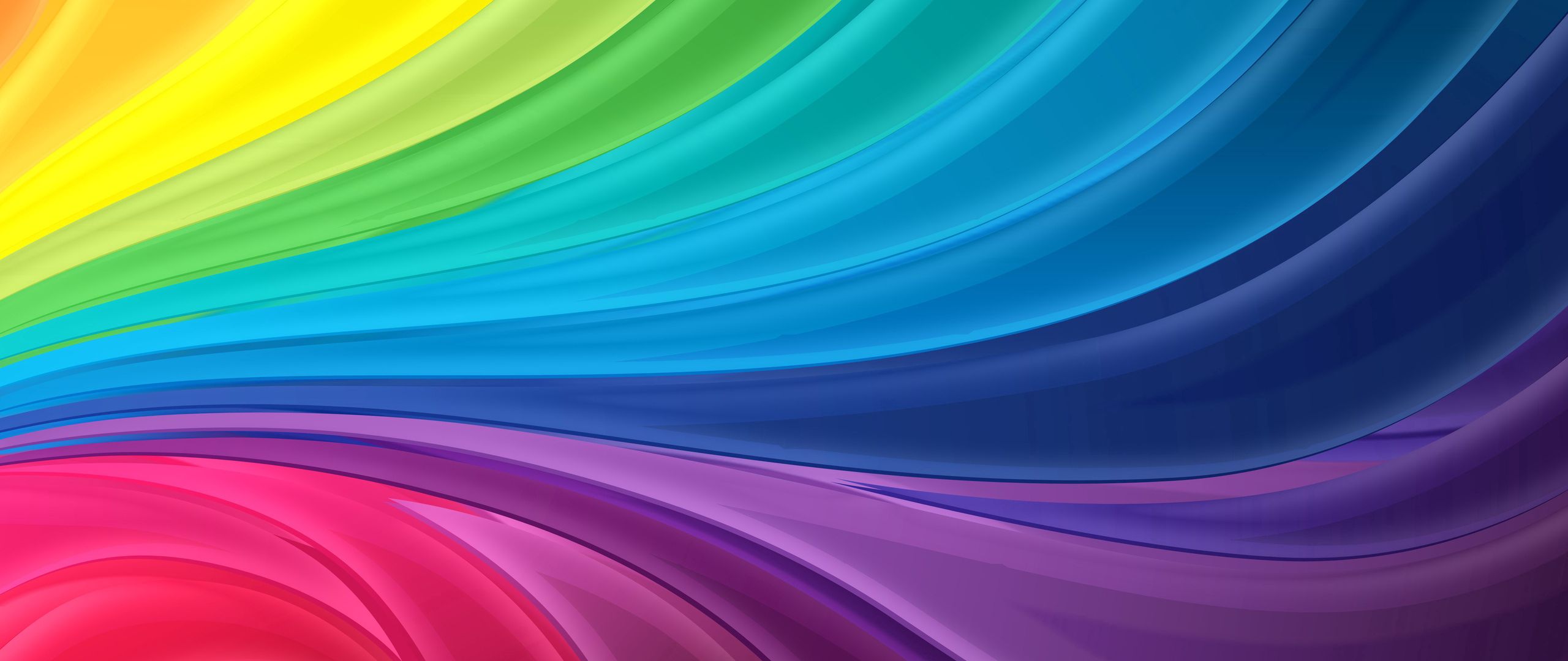 Download wallpaper 2560x1080 rainbow, line, light, colorful dual wide 1080p HD background