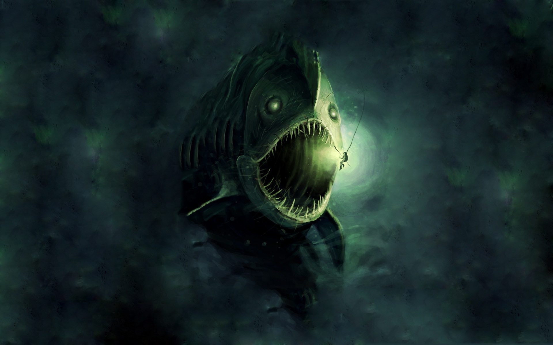 Monster Fish Wallpaperx1200